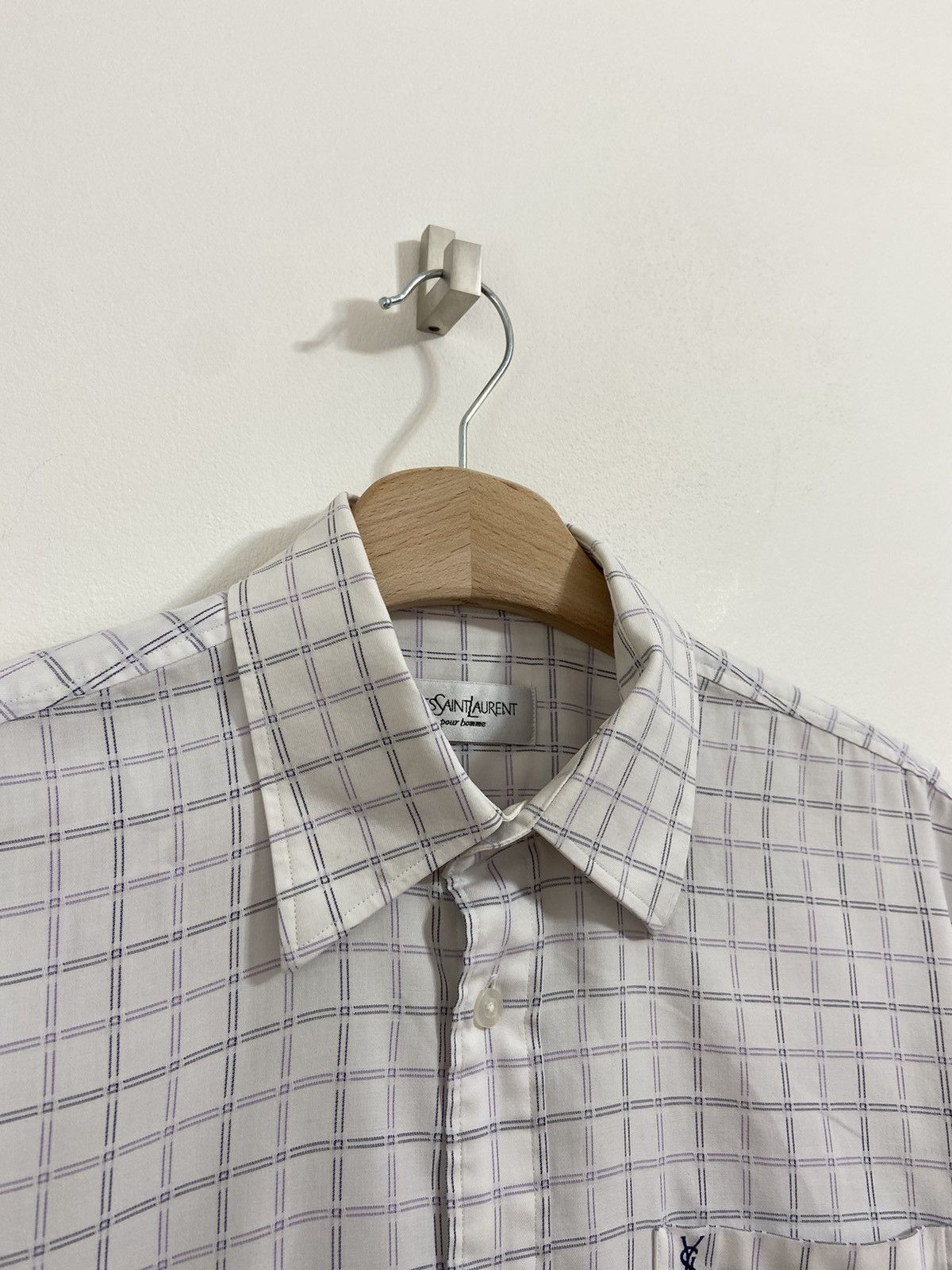 Yves Saint Laurent Ysl Yves Saint Laurent Button Up Shirt Size US L / EU 52-54 / 3 - 3 Thumbnail