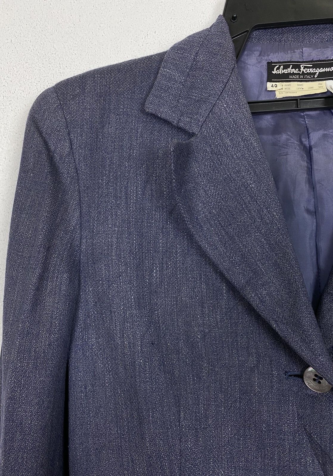 Other × Salvatore Ferragamo 🔥Salvatore Faragamore Italy Slim Fit Blazer Style Size 40L - 7 Thumbnail