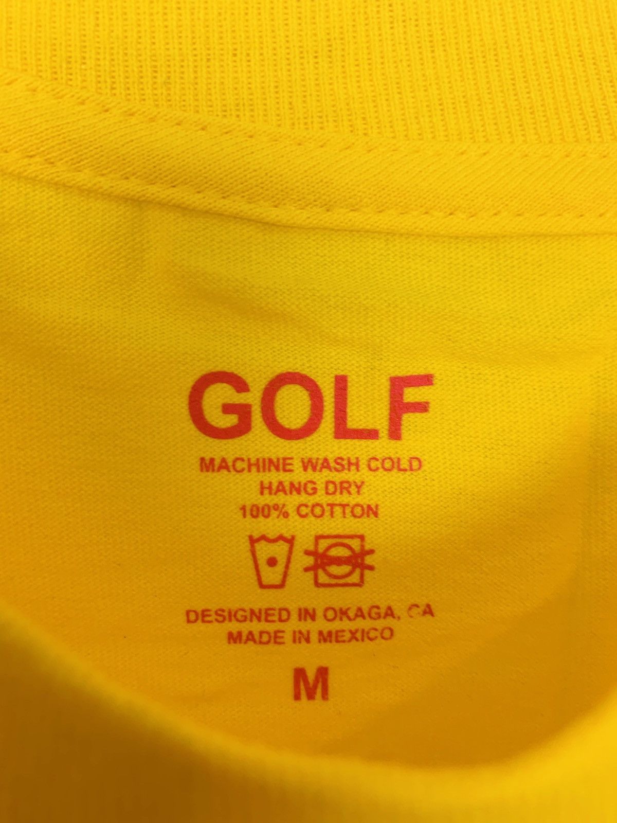 Golf Wang × Tyler The Creator 2017 Golf Tyler The Creator Call Me Some Time 911 Tee Yellow Size US M / EU 48-50 / 2 - 4 Thumbnail