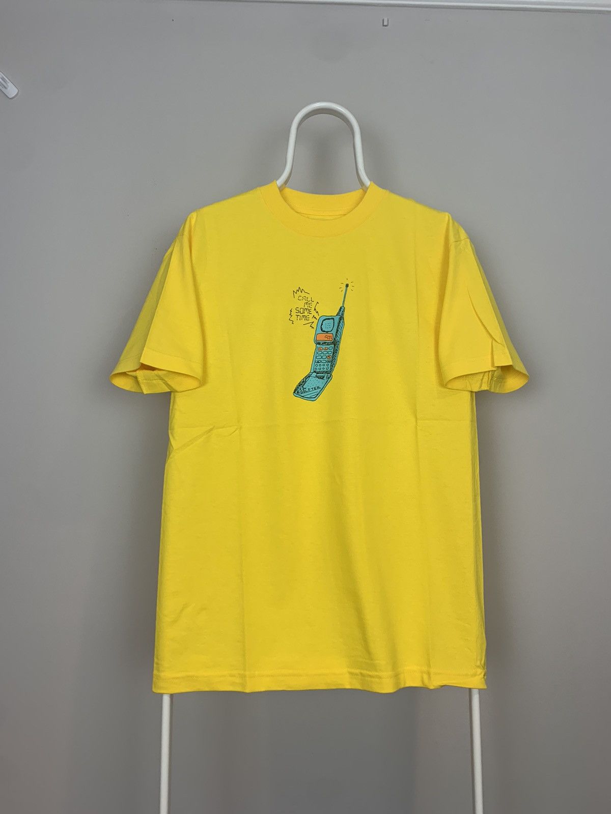 Golf Wang × Tyler The Creator 2017 Golf Tyler The Creator Call Me Some Time 911 Tee Yellow Size US M / EU 48-50 / 2 - 1 Thumbnail
