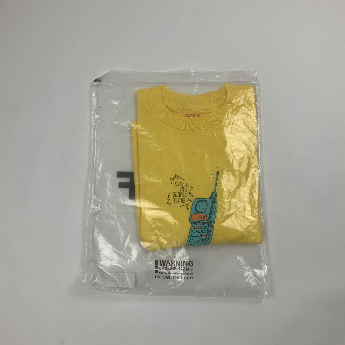 Golf Wang × Tyler The Creator 2017 Golf Tyler The Creator Call Me Some Time 911 Tee Yellow Size US M / EU 48-50 / 2 - 6 Thumbnail