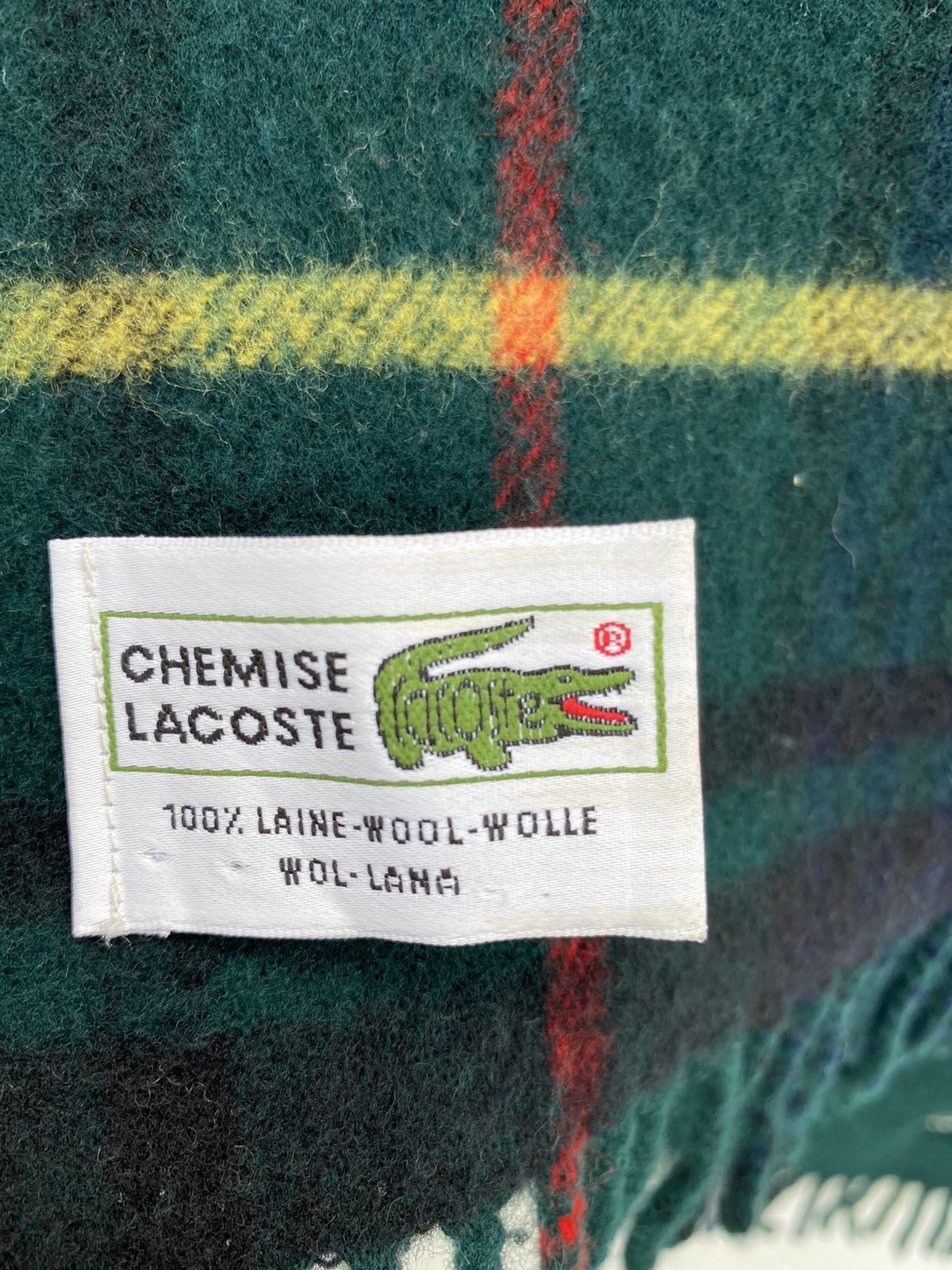 Lacoste Lacoste Wool Scarf Size ONE SIZE - 5 Thumbnail