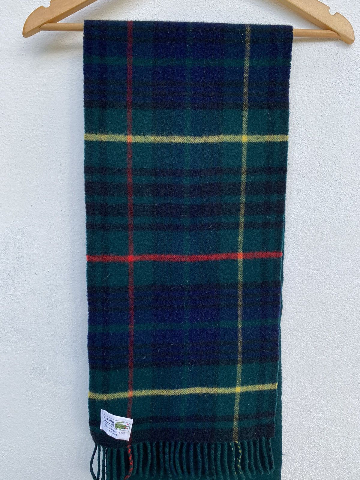 Lacoste Lacoste Wool Scarf Size ONE SIZE - 3 Thumbnail