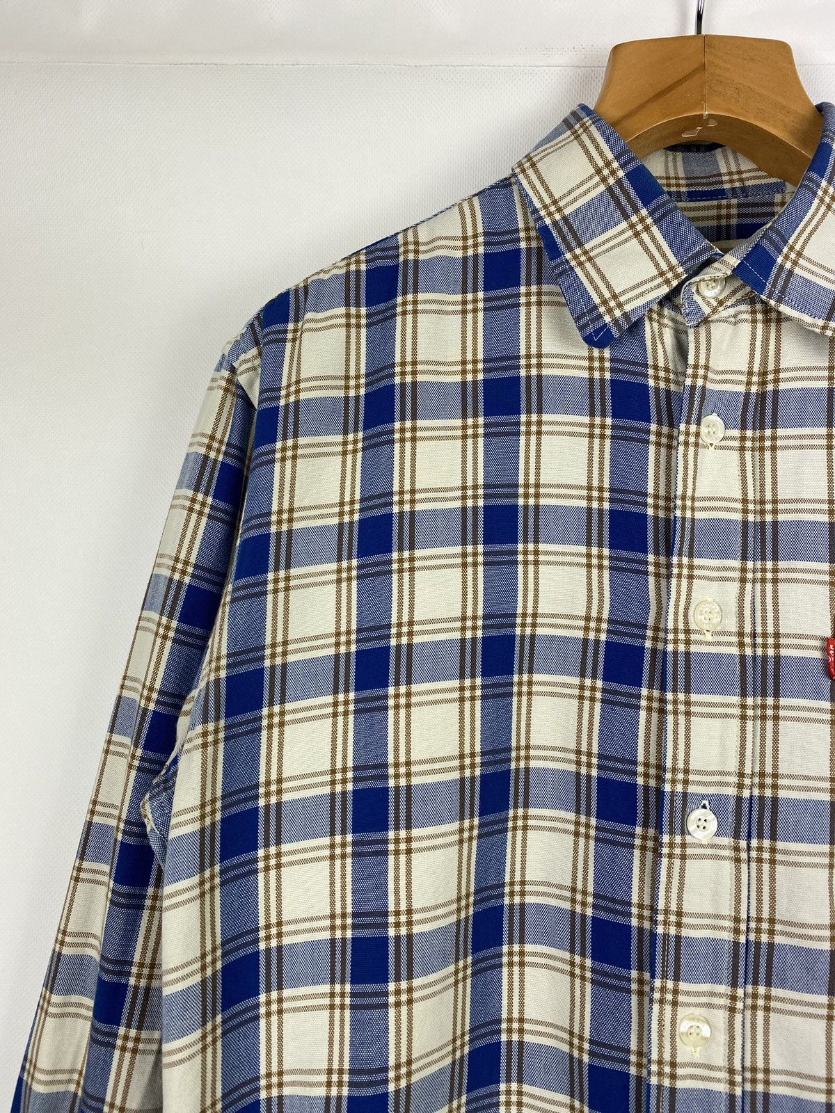 Levi's × Vintage Levi’s vintage men’s plaid checked long sleeve shirt size M Size US M / EU 48-50 / 2 - 5 Thumbnail