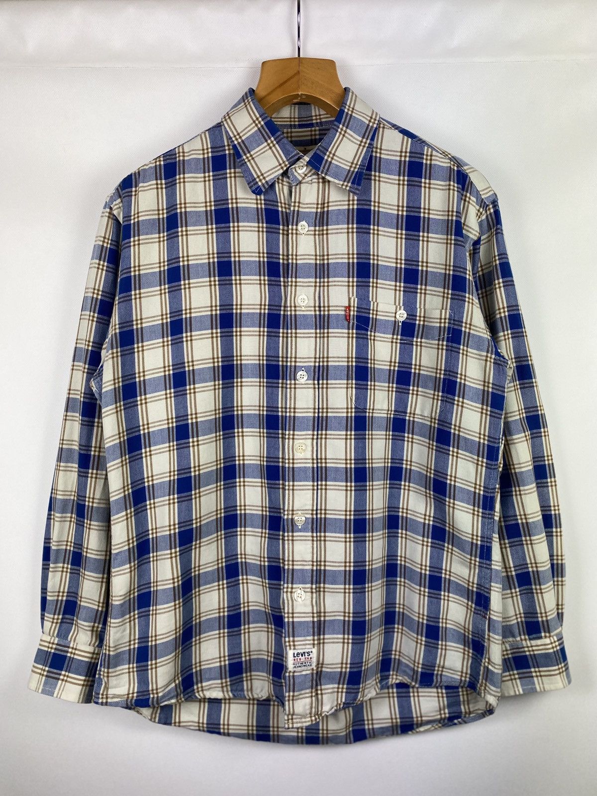 Levi's × Vintage Levi’s vintage men’s plaid checked long sleeve shirt size M Size US M / EU 48-50 / 2 - 1 Thumbnail