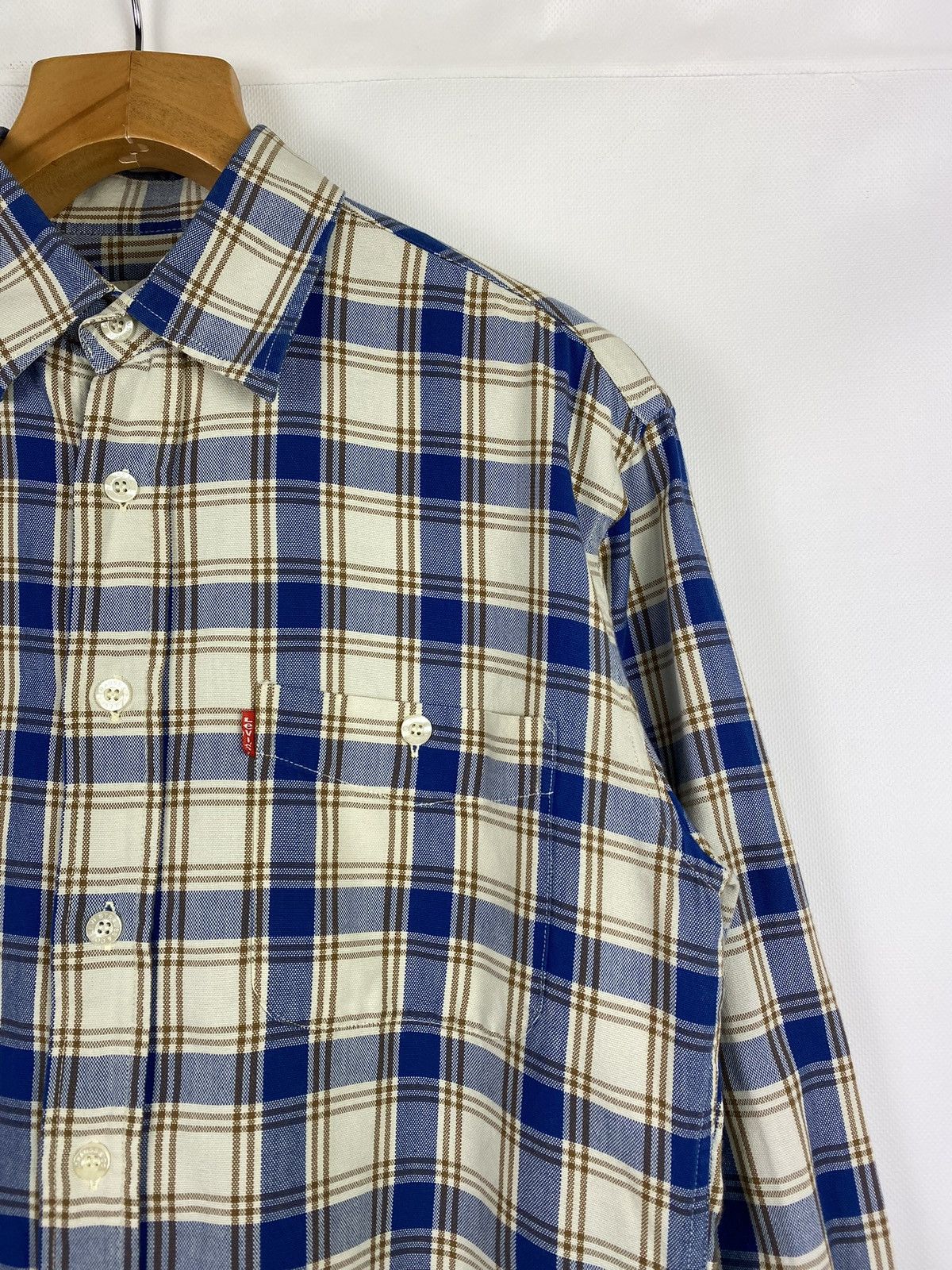 Levi's × Vintage Levi’s vintage men’s plaid checked long sleeve shirt size M Size US M / EU 48-50 / 2 - 4 Thumbnail