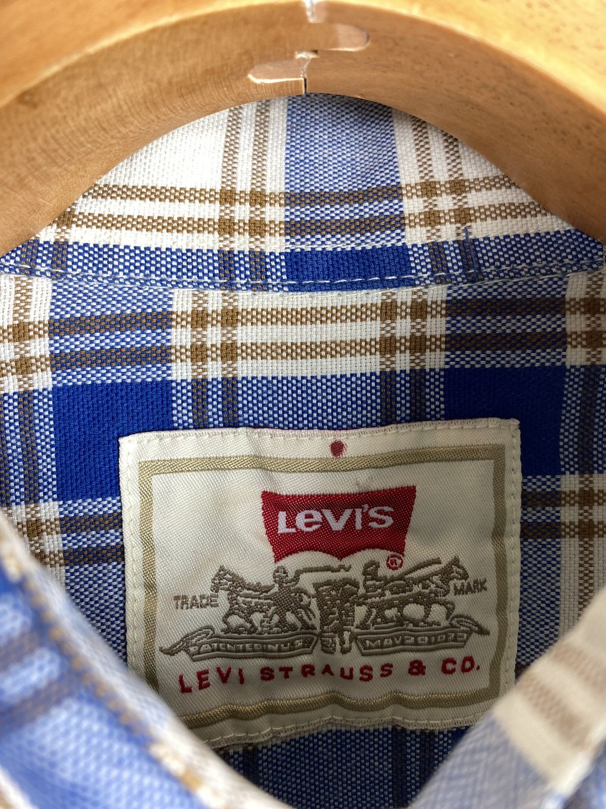 Levi's × Vintage Levi’s vintage men’s plaid checked long sleeve shirt size M Size US M / EU 48-50 / 2 - 10 Thumbnail