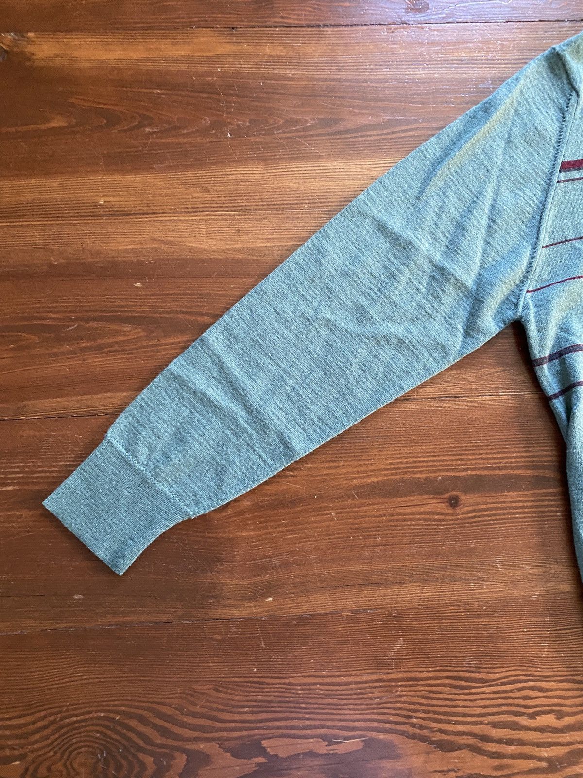 Montagut × Vintage Vintage 50’s 60’s Montagut Knit Long Sleeve Polo Size US M / EU 48-50 / 2 - 7 Thumbnail