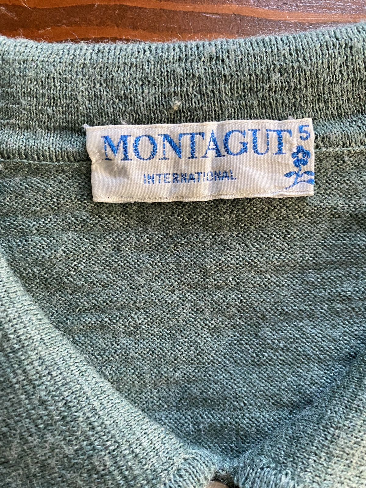 Montagut × Vintage Vintage 50’s 60’s Montagut Knit Long Sleeve Polo Size US M / EU 48-50 / 2 - 4 Thumbnail