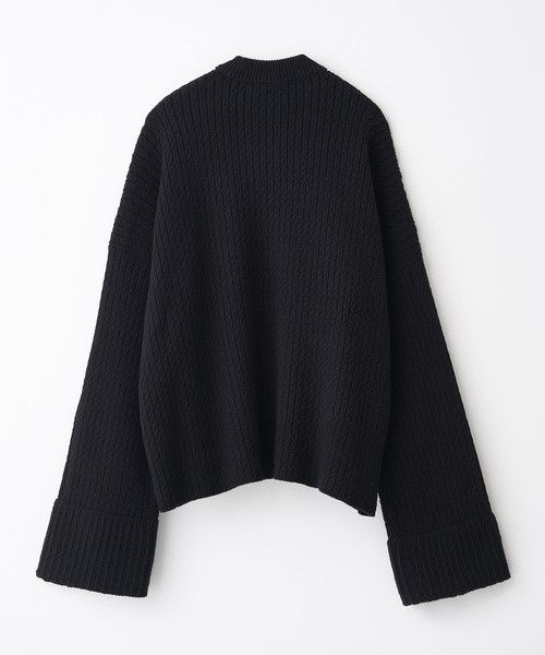 JUHA / BOTTLE NECK OVER KNIT - トップス