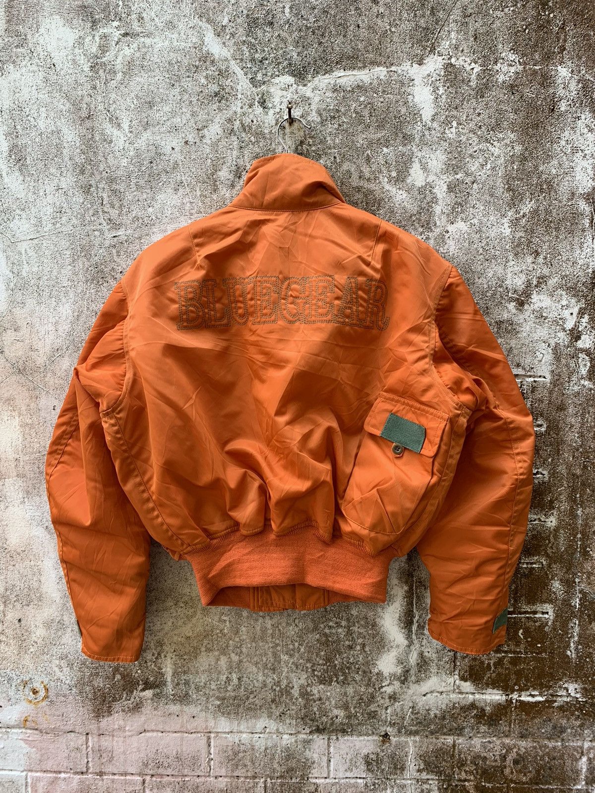 image of 90's Kushitani Bluegear Racing Jacket in Orange, Men's (Size Medium)