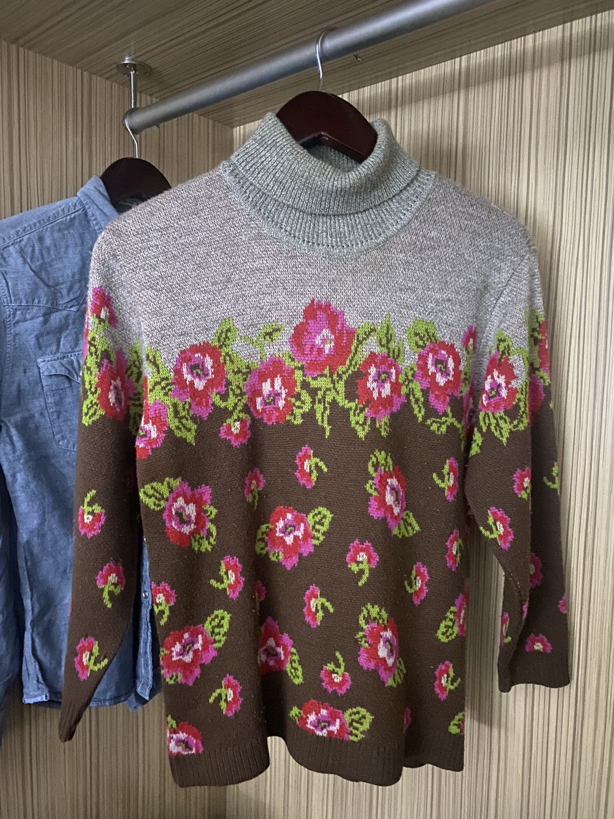 Kenzo 🔥Kenzo Knitwear Flower Printed Nice Design Size US S / EU 44-46 / 1 - 1 Thumbnail