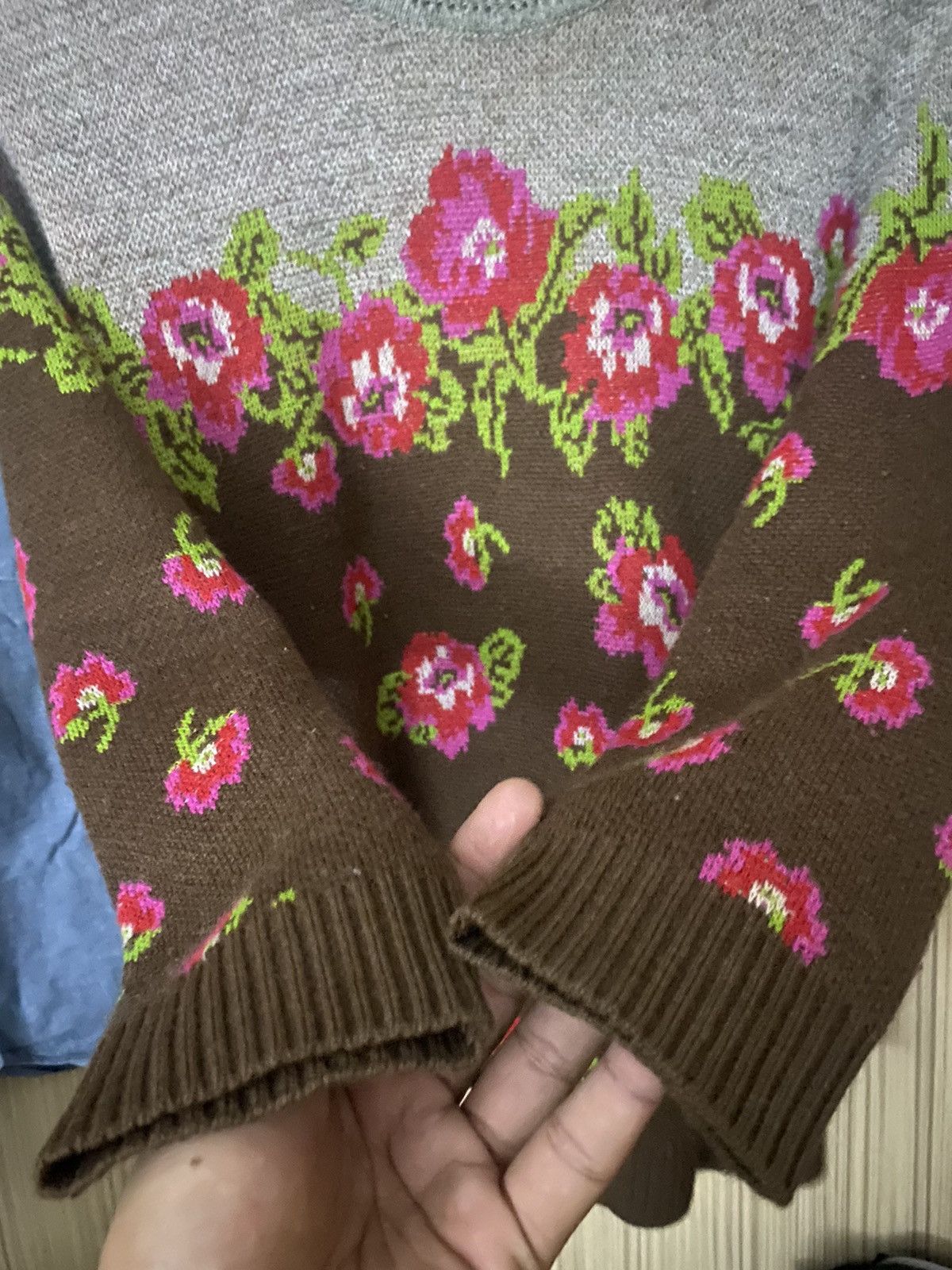Kenzo 🔥Kenzo Knitwear Flower Printed Nice Design Size US S / EU 44-46 / 1 - 3 Thumbnail