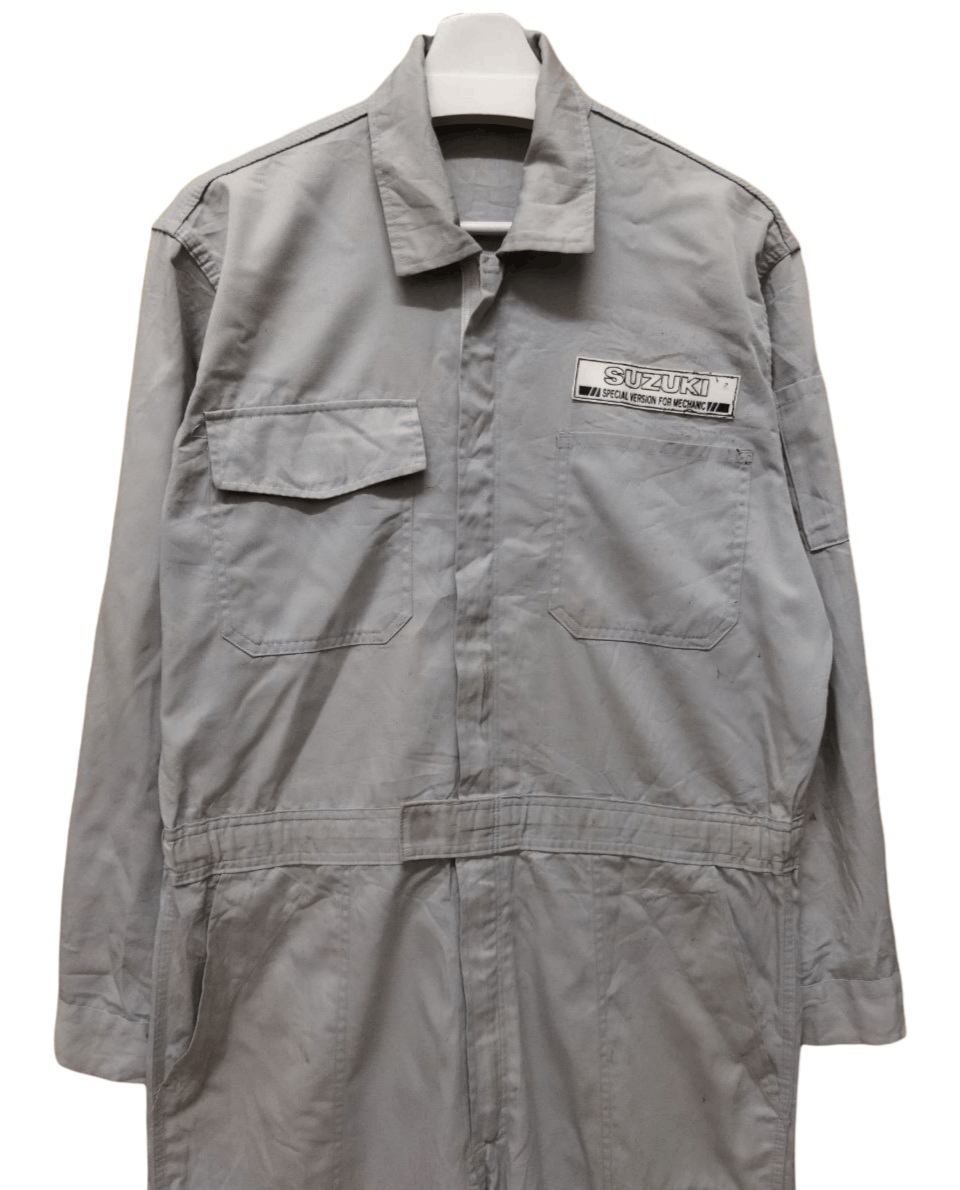 Japanese Brand Vintage Suzuki Coveralls - Size LL Size US 38 / EU 54 - 2 Thumbnail