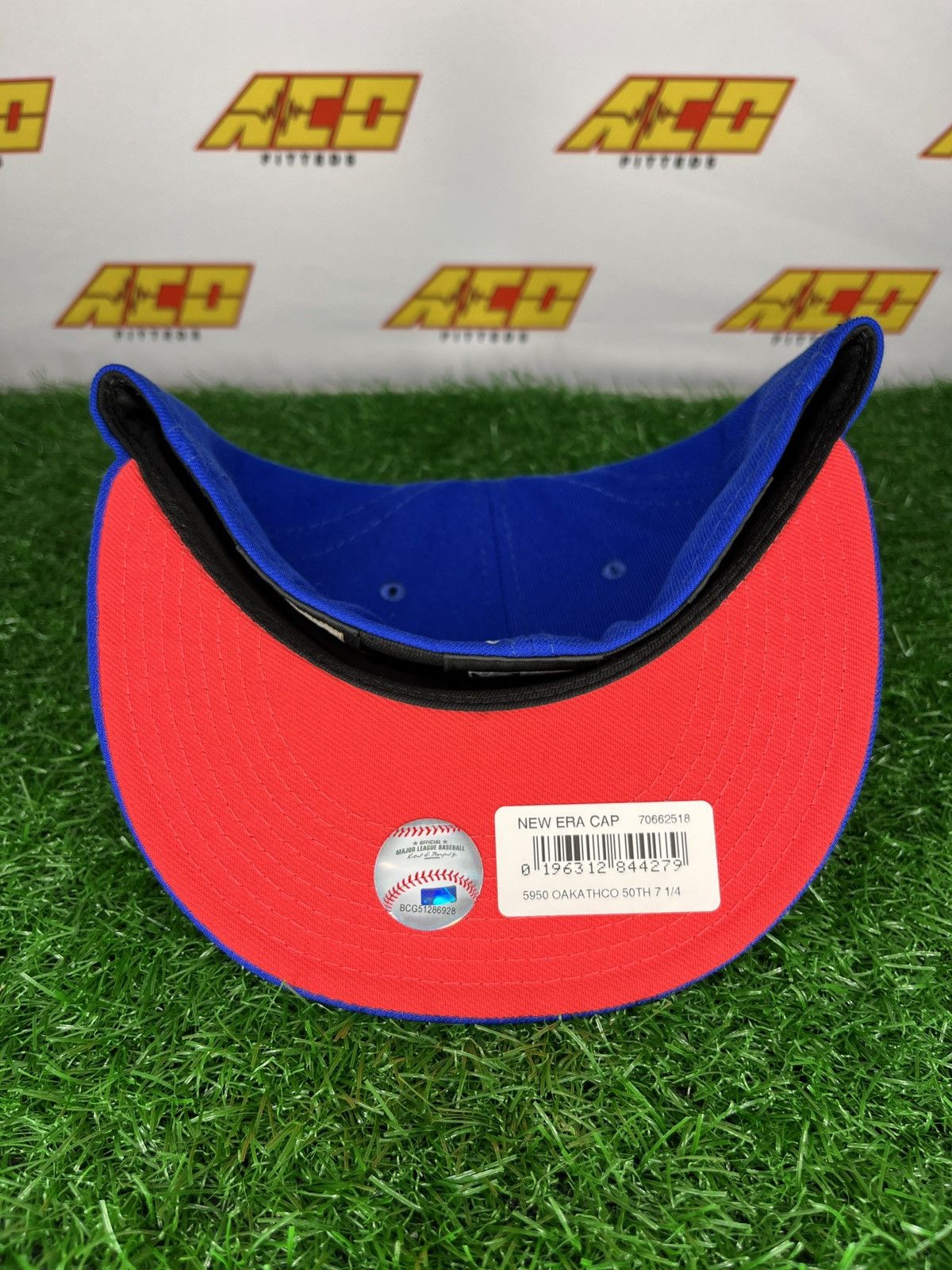 MLB × New Era Athletics 7 1/4 50th anniversary fitted hat blue Size ONE SIZE - 4 Thumbnail