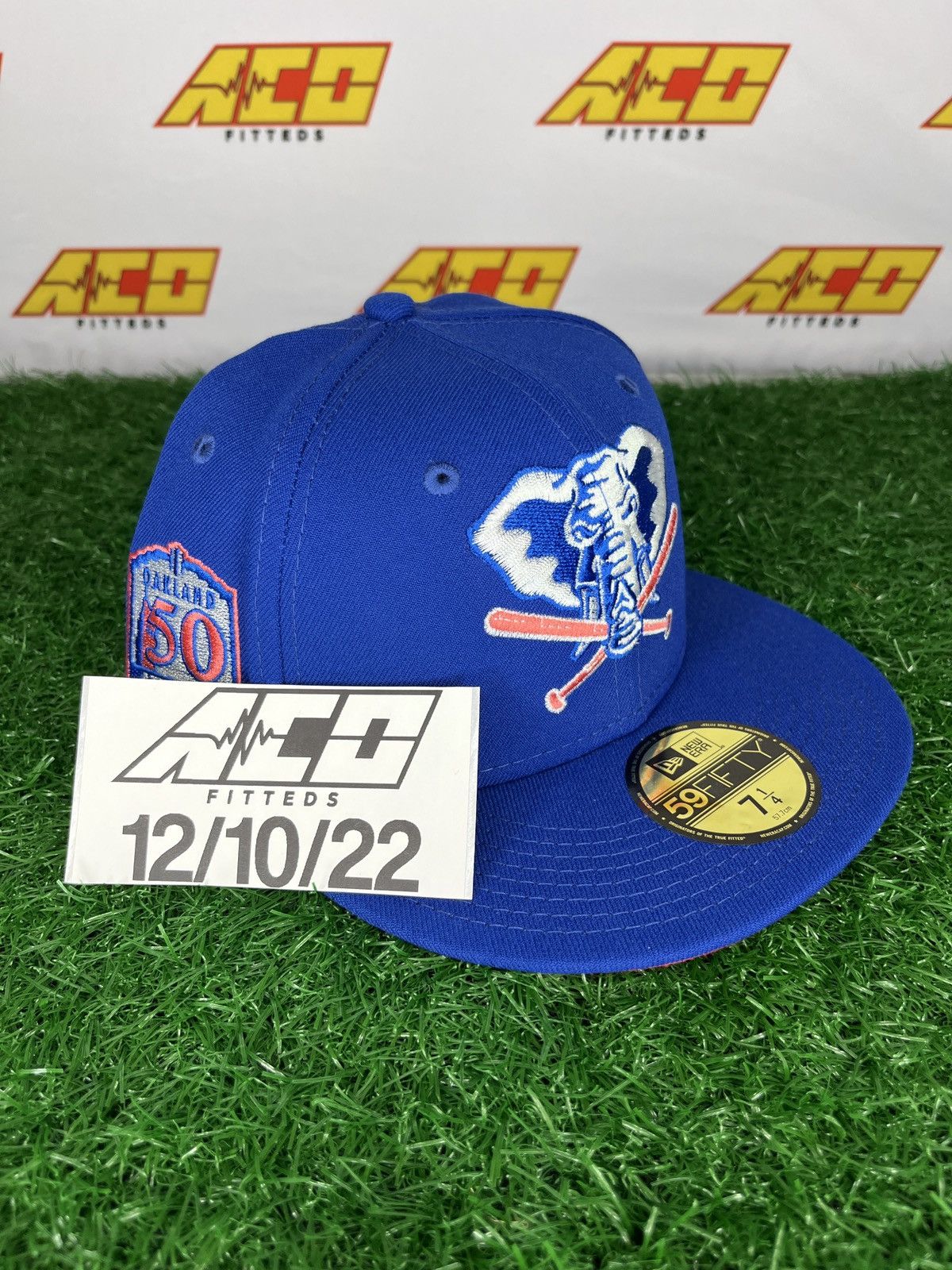 MLB × New Era Athletics 7 1/4 50th anniversary fitted hat blue Size ONE SIZE - 8 Thumbnail