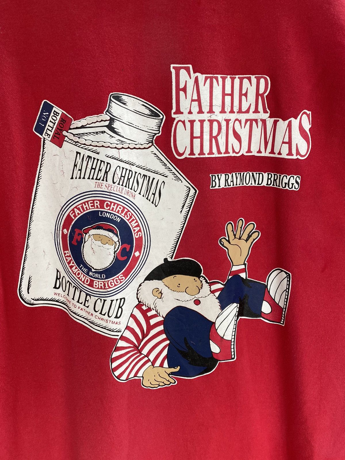 Other × Vintage VINTAGE FATHER CHRISTMAS BY RAYMOND BRIGGS SWEATER Size US L / EU 52-54 / 3 - 3 Thumbnail