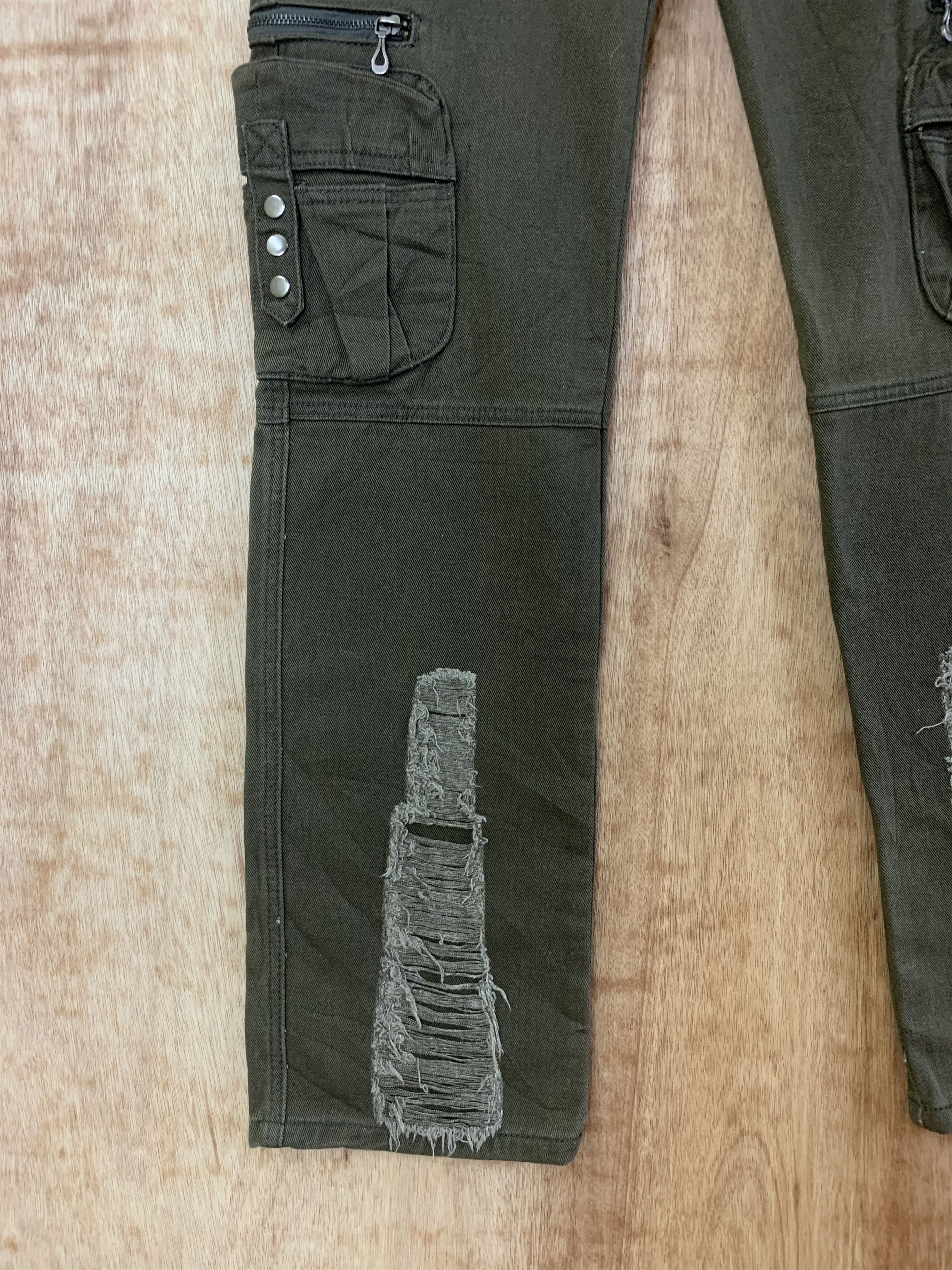 If Six Was Nine Cargo Pant Distressed Multipocket Bondage Travis Scot Style Size US 32 / EU 48 - 7 Thumbnail