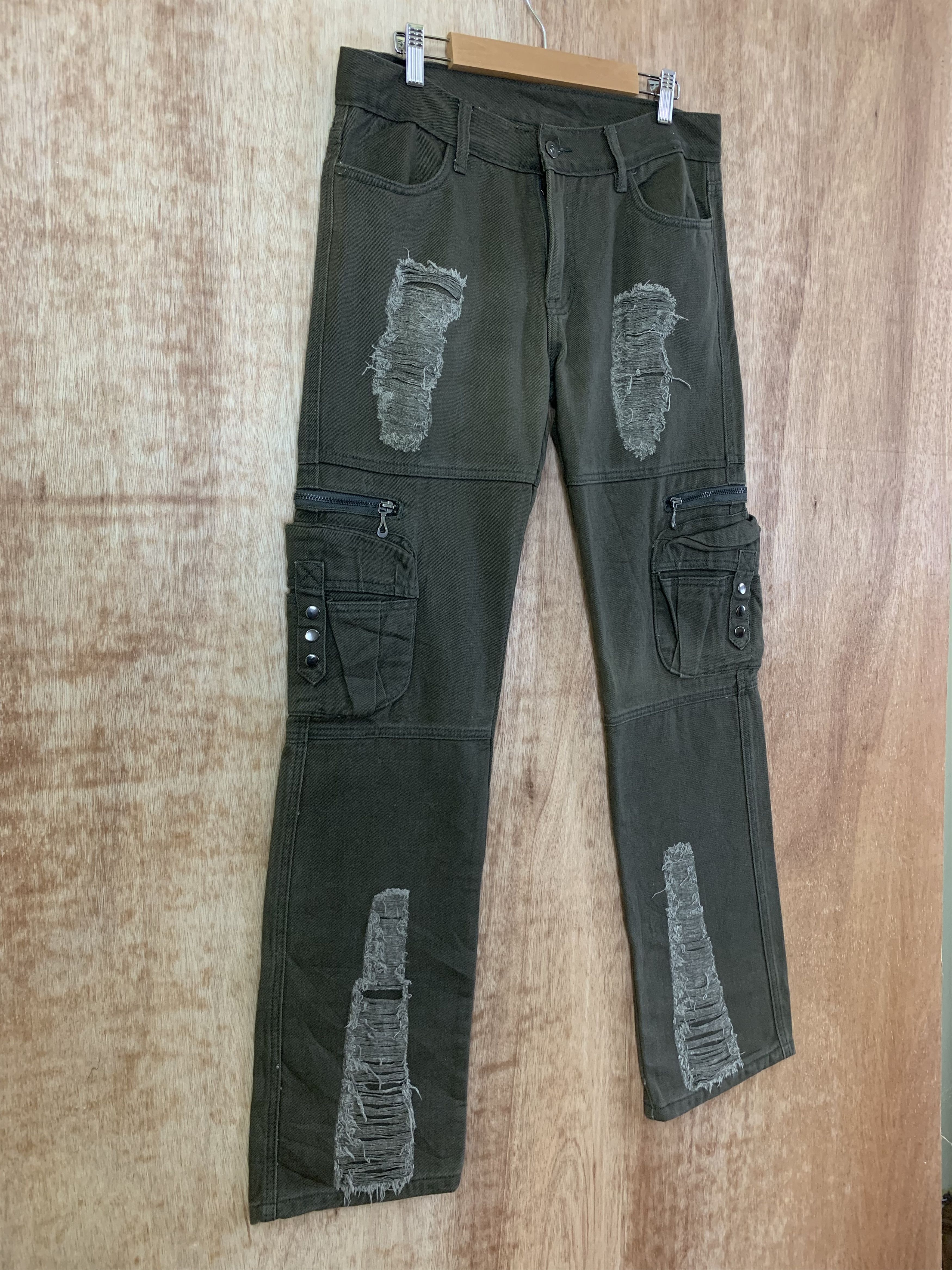 If Six Was Nine Cargo Pant Distressed Multipocket Bondage Travis Scot Style Size US 32 / EU 48 - 11 Thumbnail