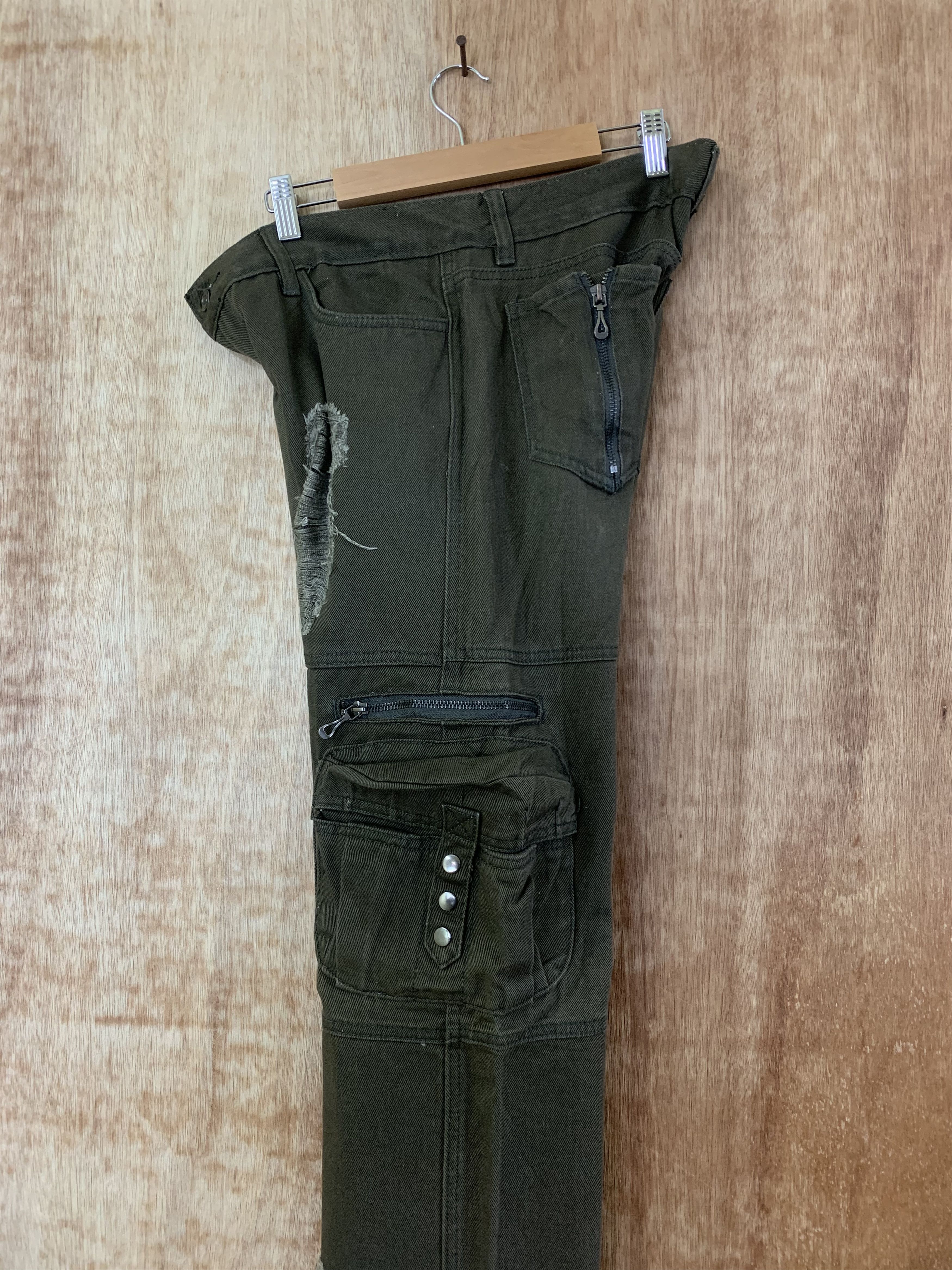 If Six Was Nine Cargo Pant Distressed Multipocket Bondage Travis Scot Style Size US 32 / EU 48 - 17 Thumbnail