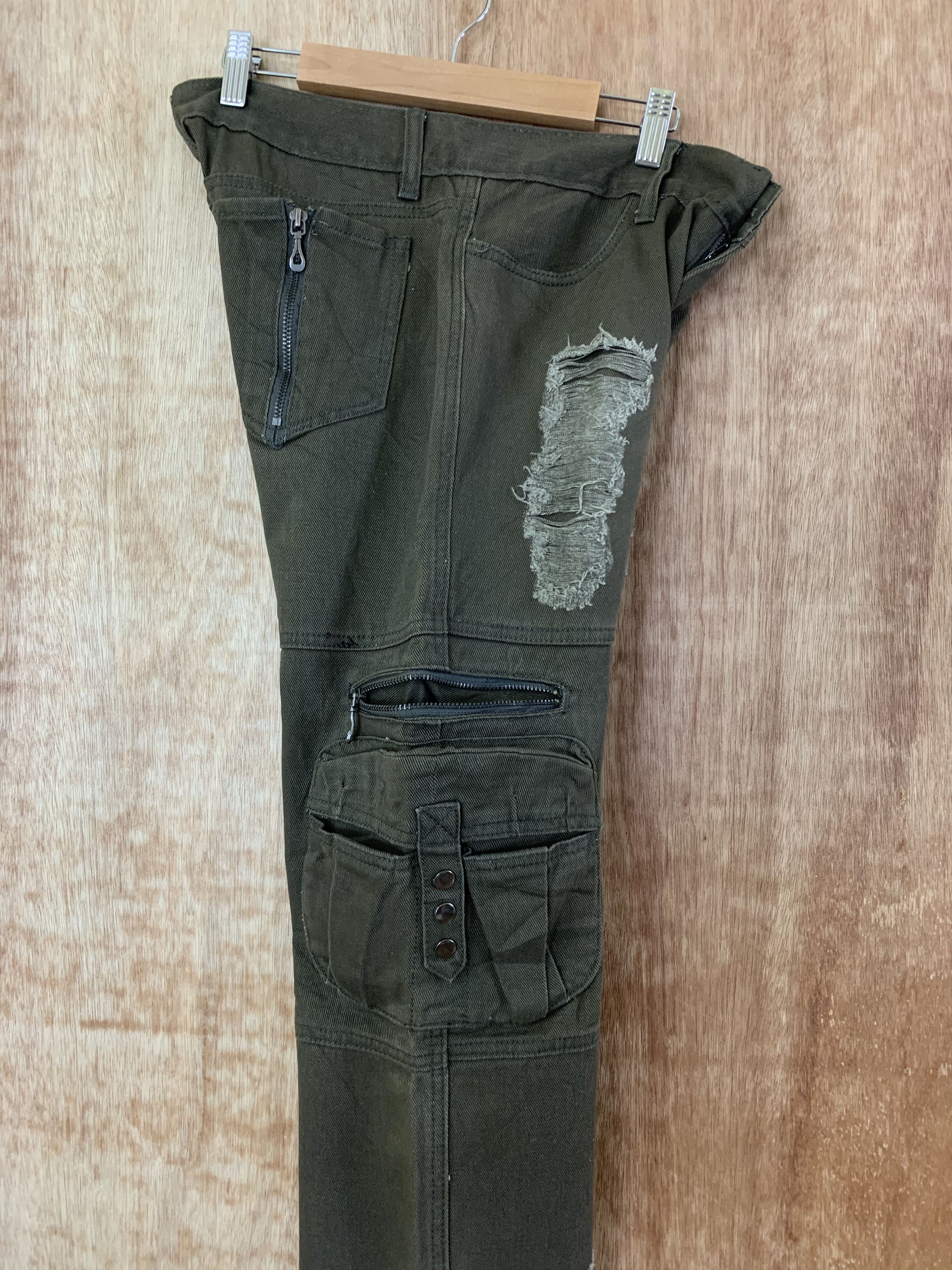 If Six Was Nine Cargo Pant Distressed Multipocket Bondage Travis Scot Style Size US 32 / EU 48 - 15 Thumbnail