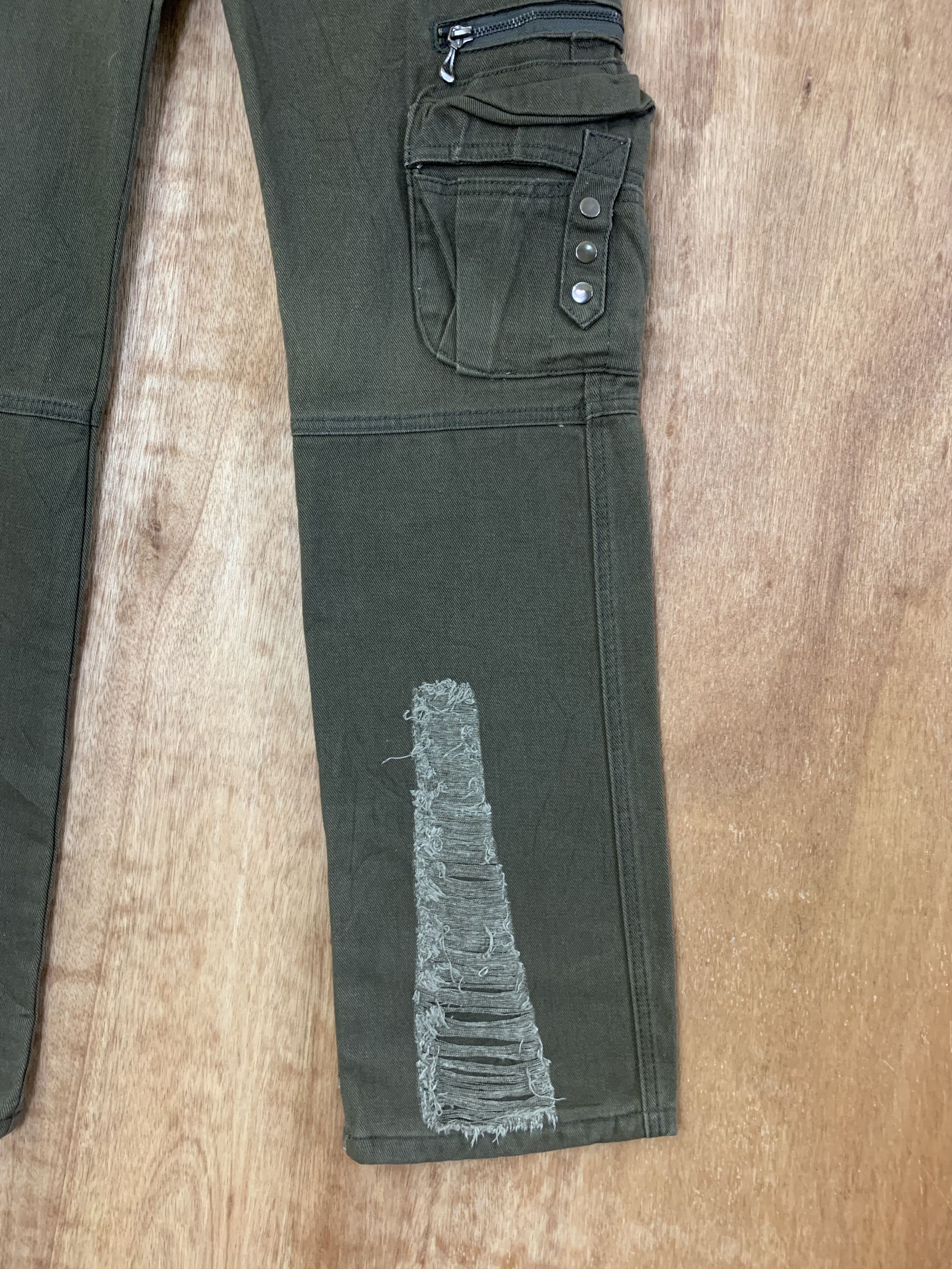 If Six Was Nine Cargo Pant Distressed Multipocket Bondage Travis Scot Style Size US 32 / EU 48 - 8 Thumbnail