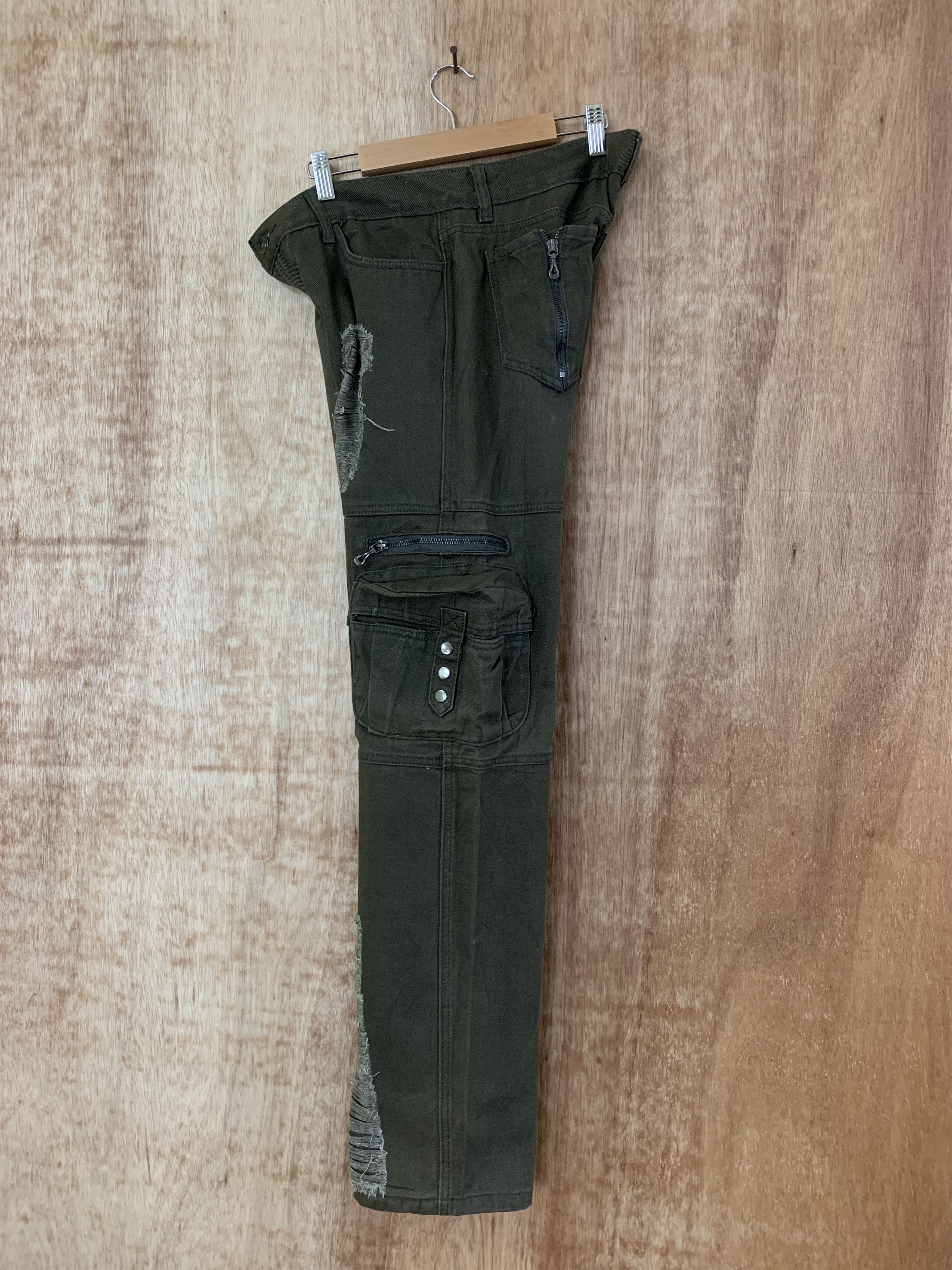 If Six Was Nine Cargo Pant Distressed Multipocket Bondage Travis Scot Style Size US 32 / EU 48 - 16 Thumbnail