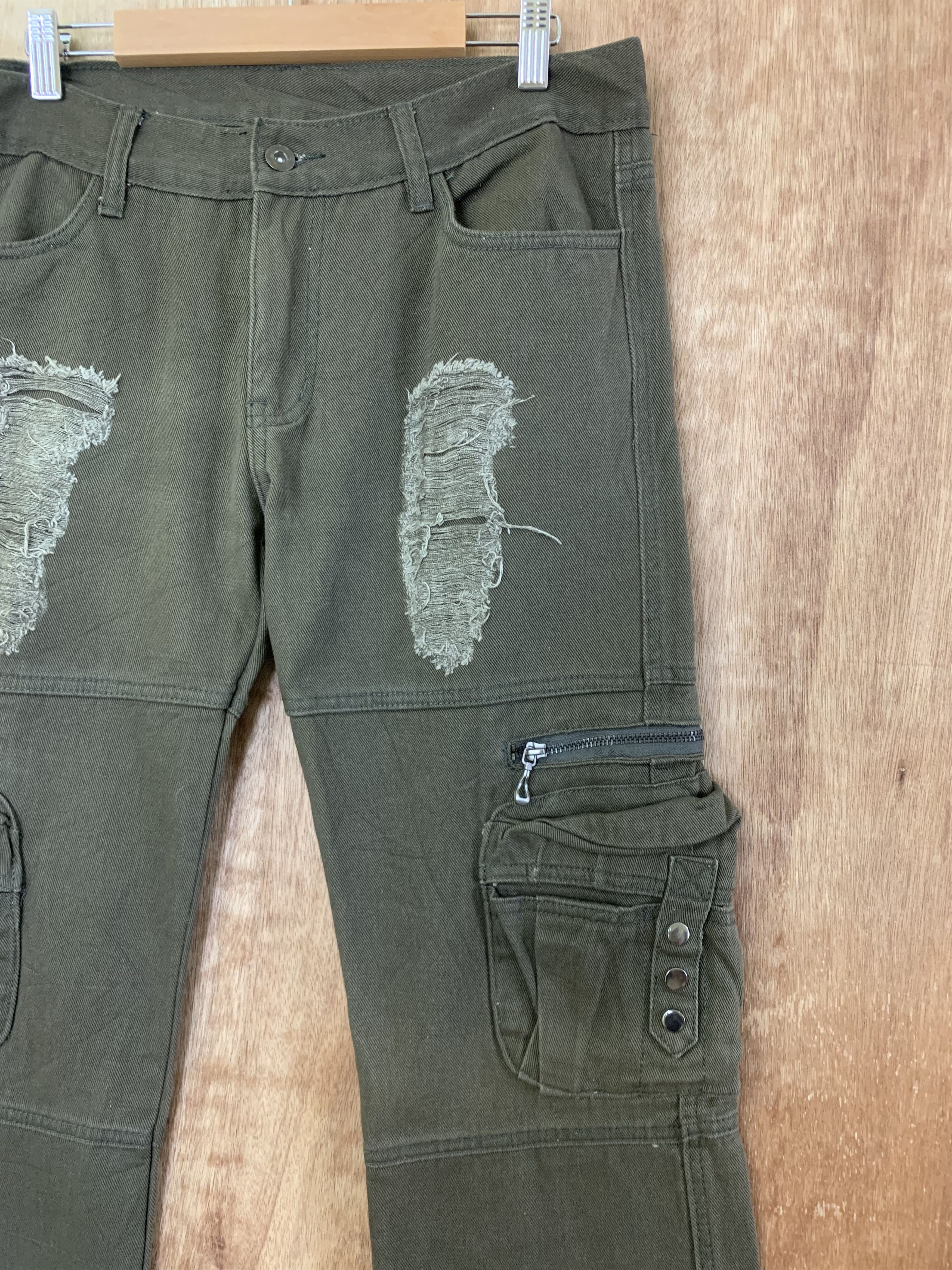 If Six Was Nine Cargo Pant Distressed Multipocket Bondage Travis Scot Style Size US 32 / EU 48 - 6 Thumbnail