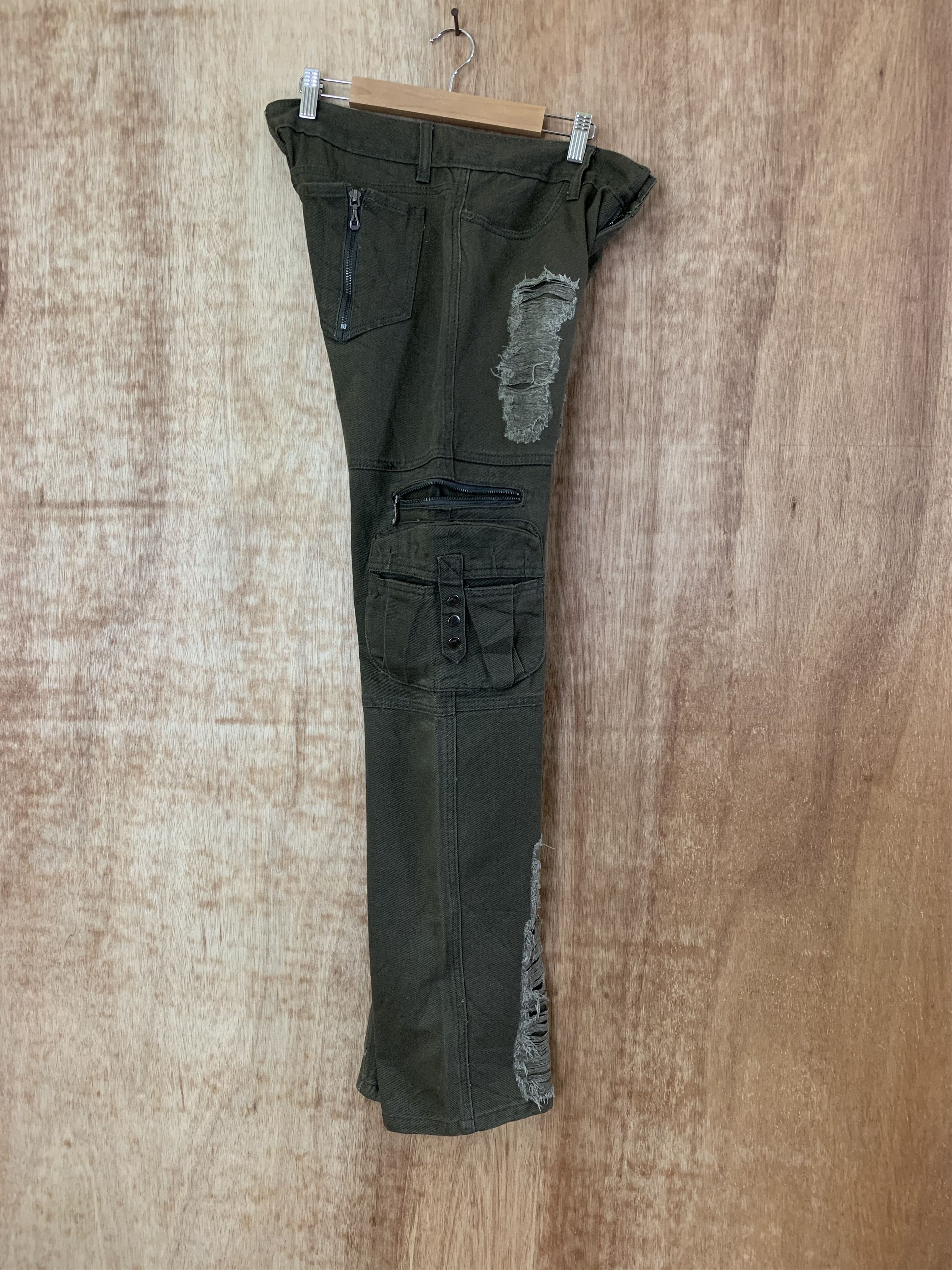 If Six Was Nine Cargo Pant Distressed Multipocket Bondage Travis Scot Style Size US 32 / EU 48 - 14 Thumbnail