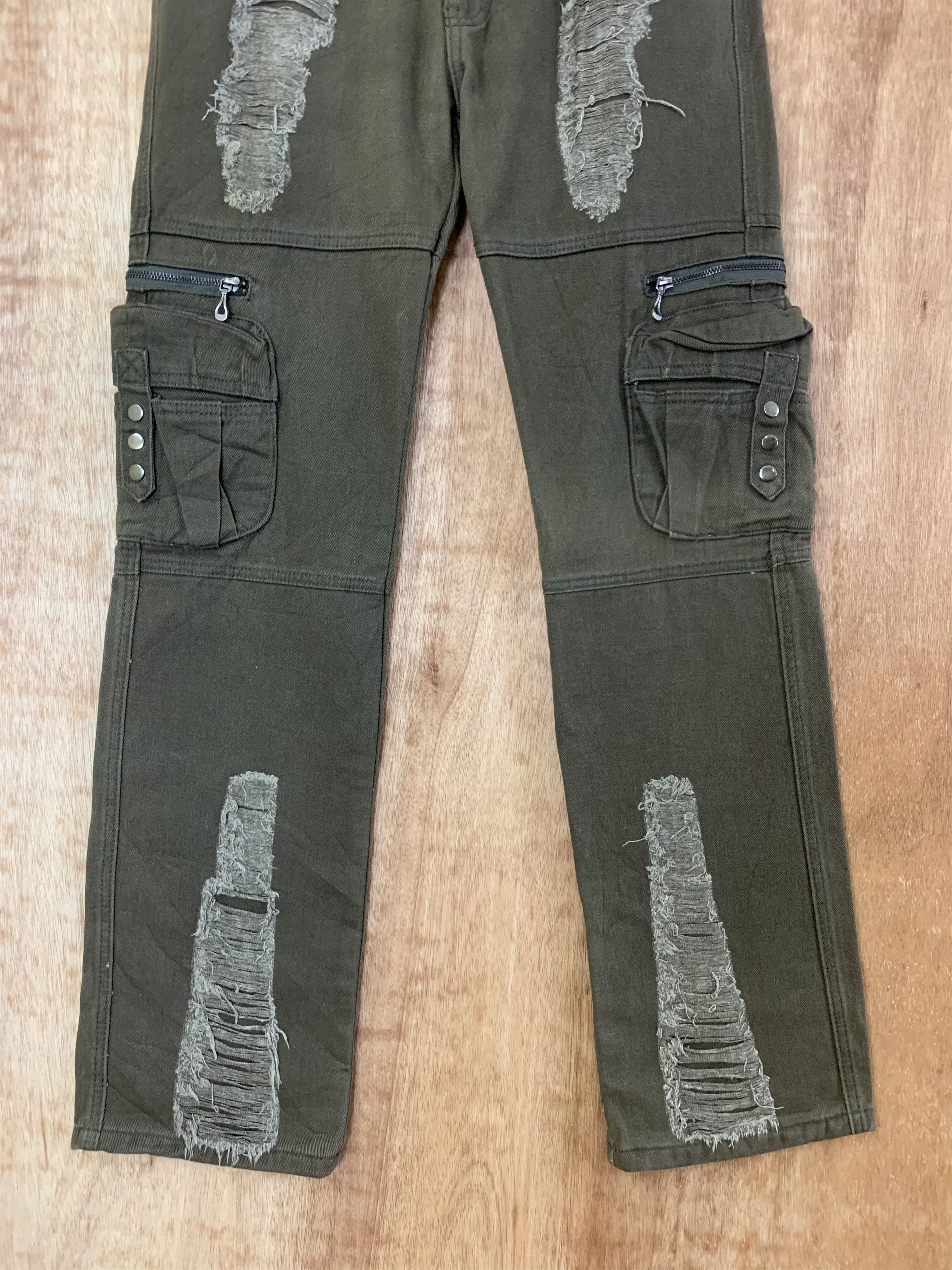 If Six Was Nine Cargo Pant Distressed Multipocket Bondage Travis Scot Style Size US 32 / EU 48 - 4 Thumbnail