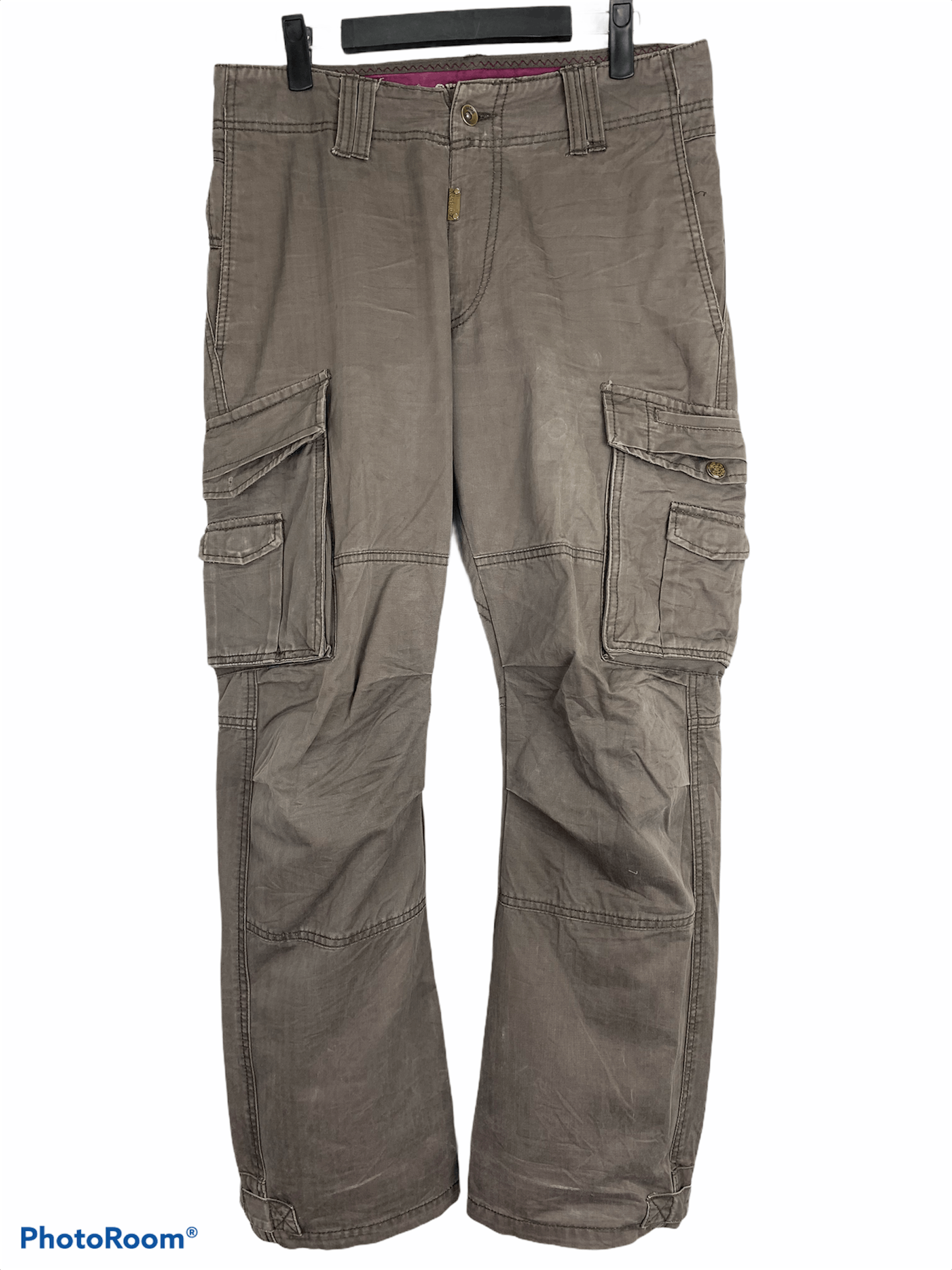 Japanese Brand 💥💥💥Cargo Pants Multipocket Doubles Knee Japanese Branded Size US 29 - 1 Thumbnail