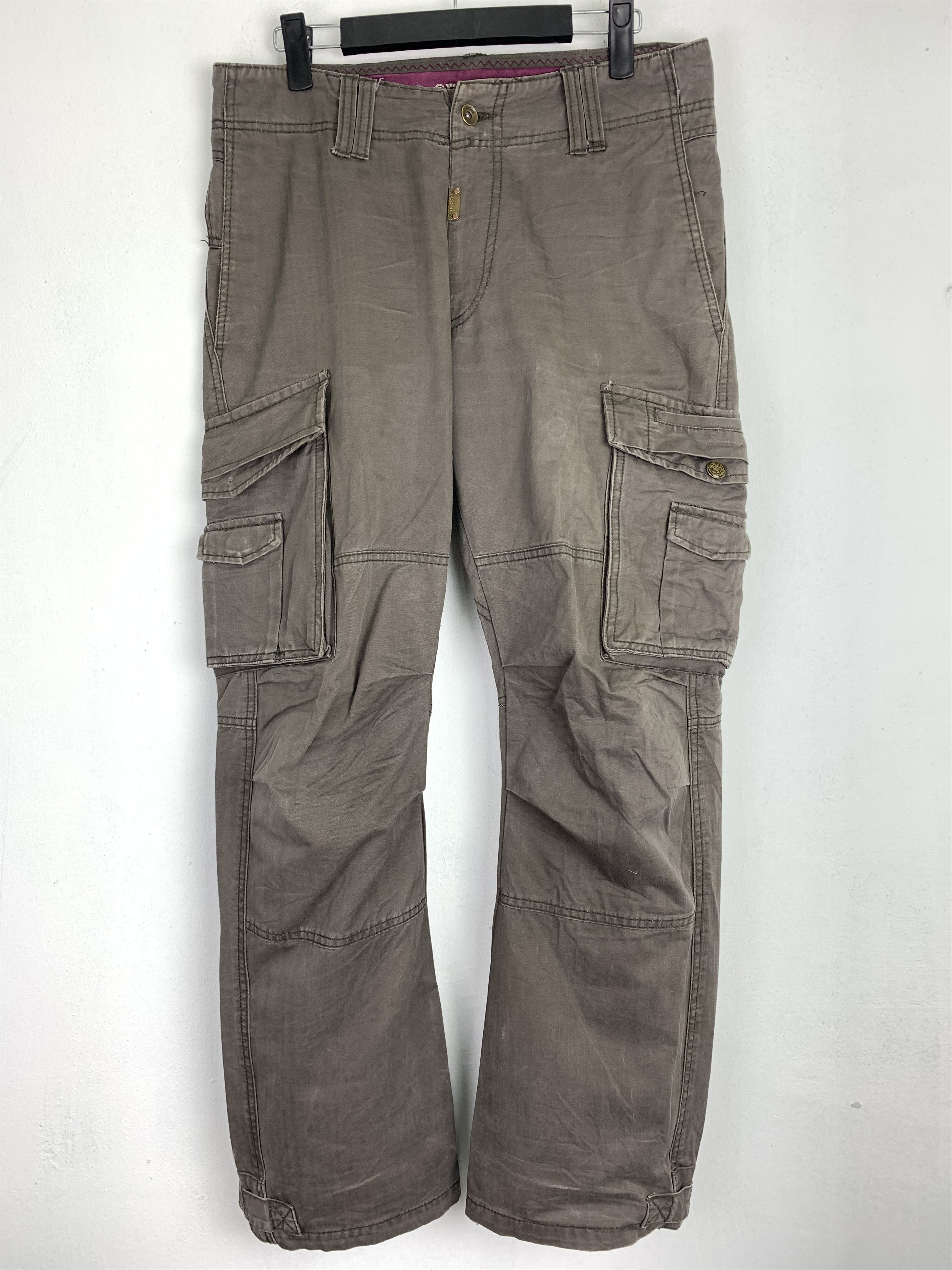 Japanese Brand 💥💥💥Cargo Pants Multipocket Doubles Knee Japanese Branded Size US 29 - 2 Thumbnail