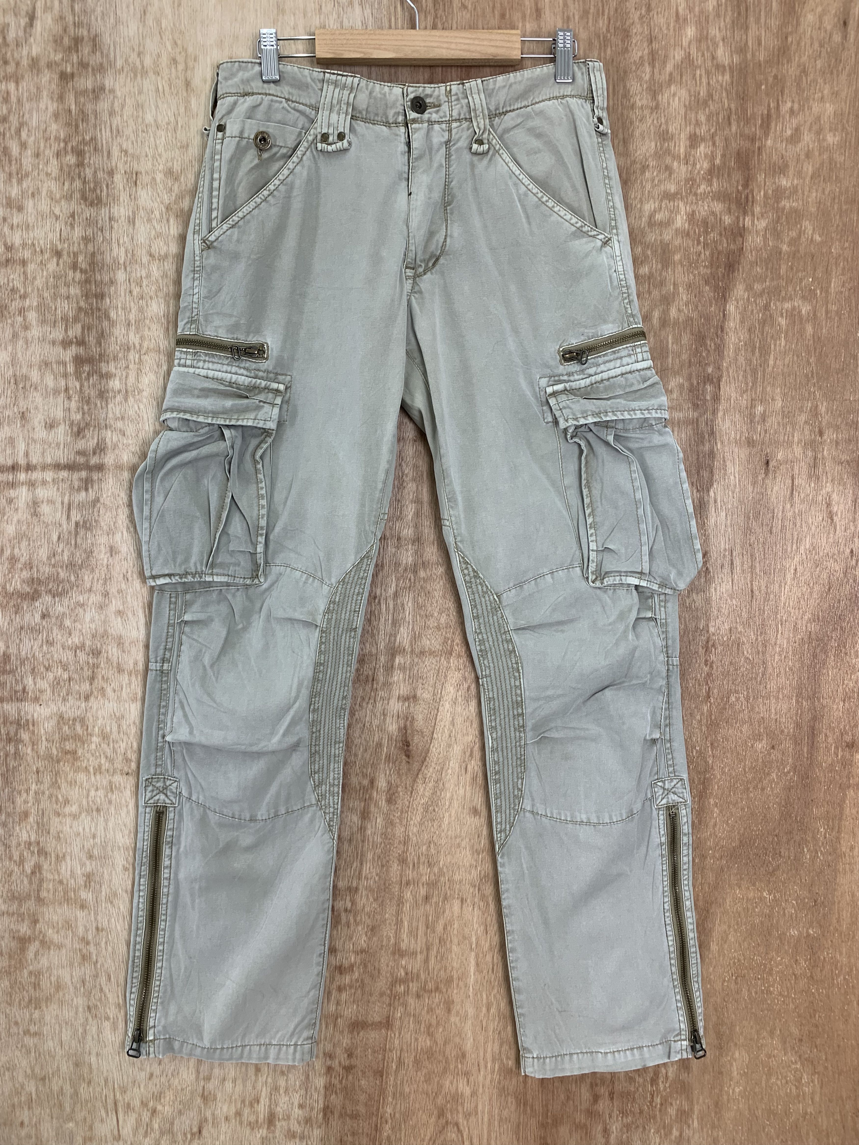 Avirex Cargo Pants Avirex Multipocket Drawstring Streetwear Pants Size US 29 - 1 Thumbnail
