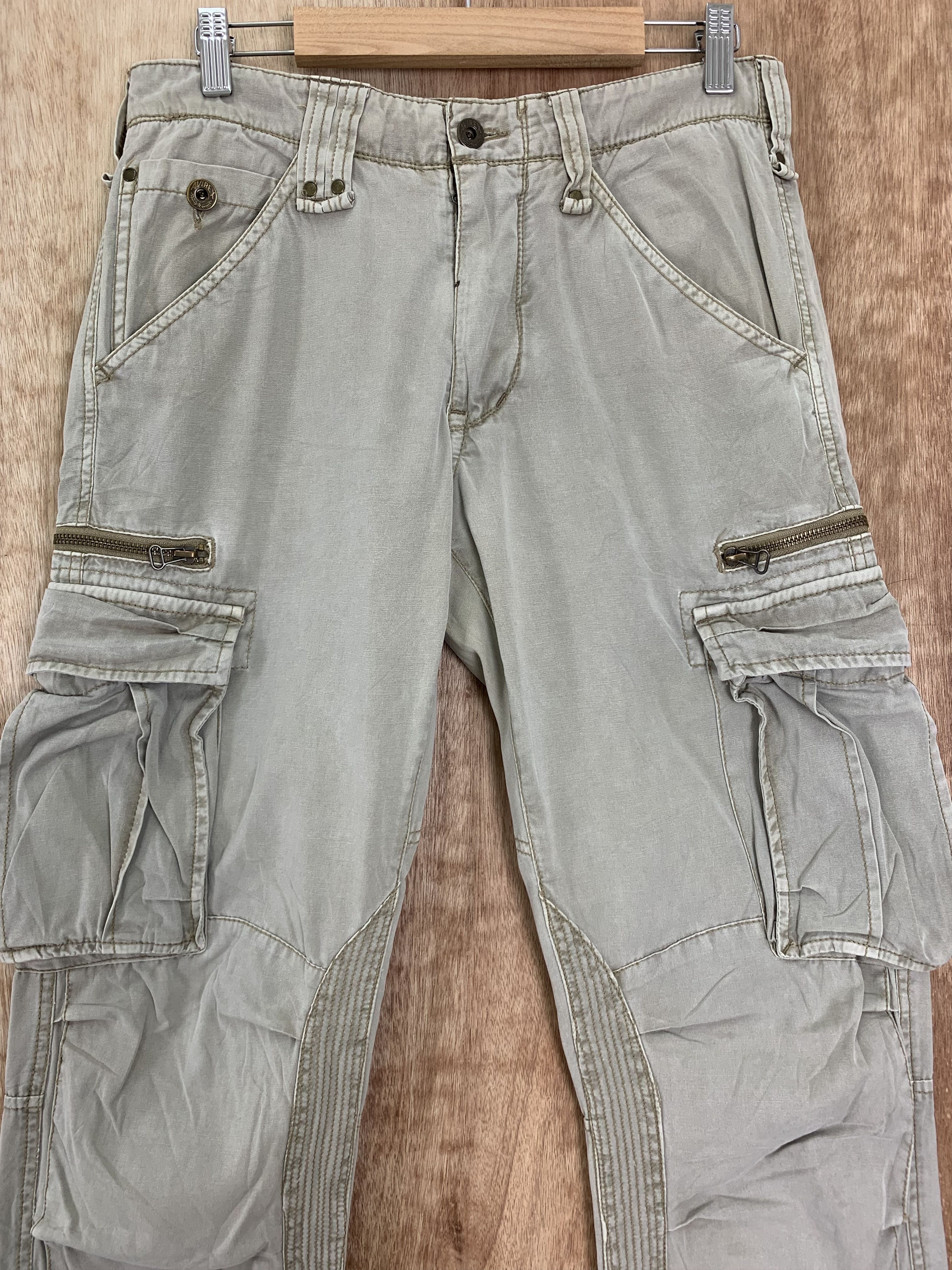 Avirex Cargo Pants Avirex Multipocket Drawstring Streetwear Pants Size US 29 - 2 Thumbnail