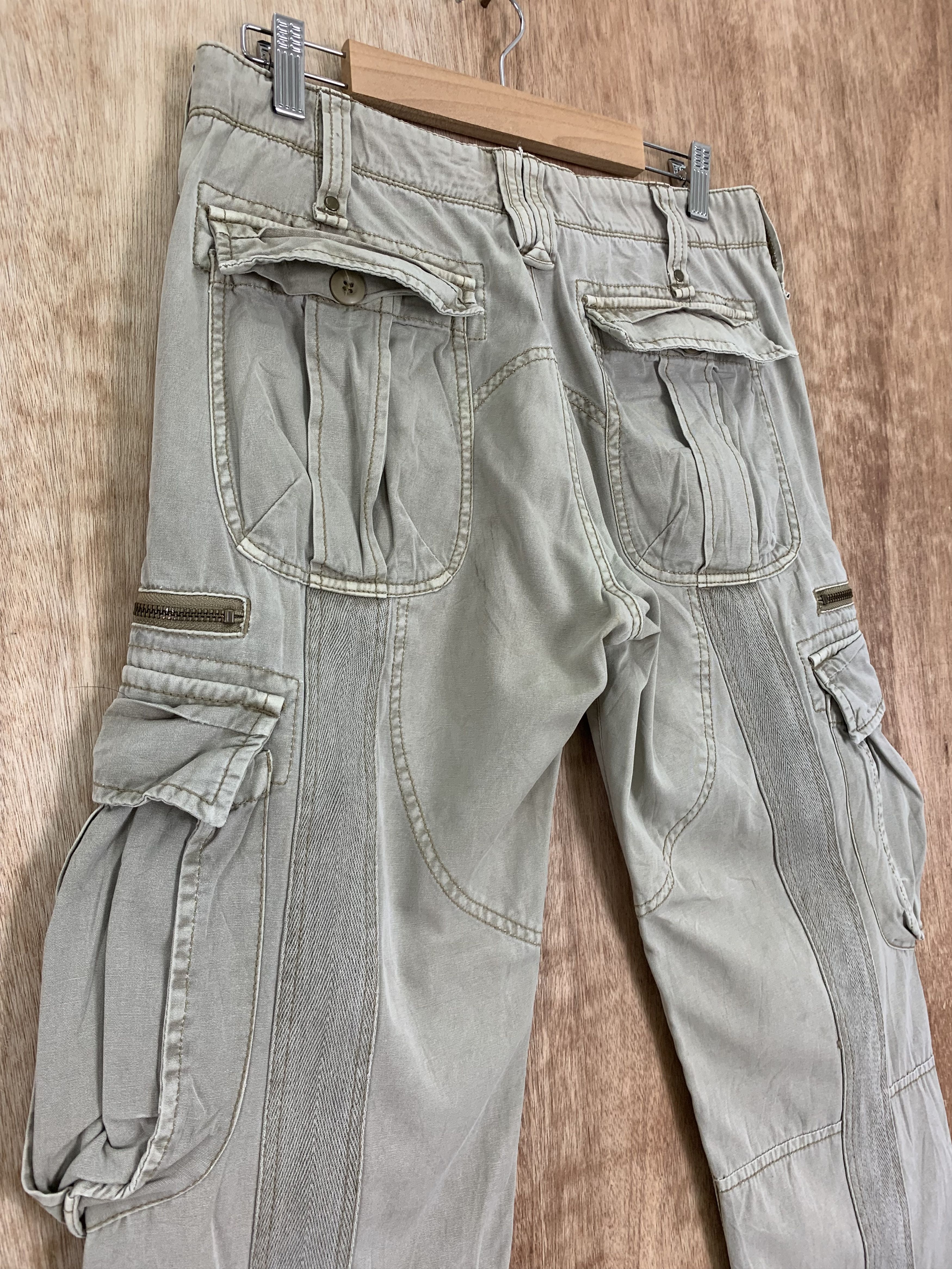 Avirex Cargo Pants Avirex Multipocket Drawstring Streetwear Pants Size US 29 - 16 Thumbnail