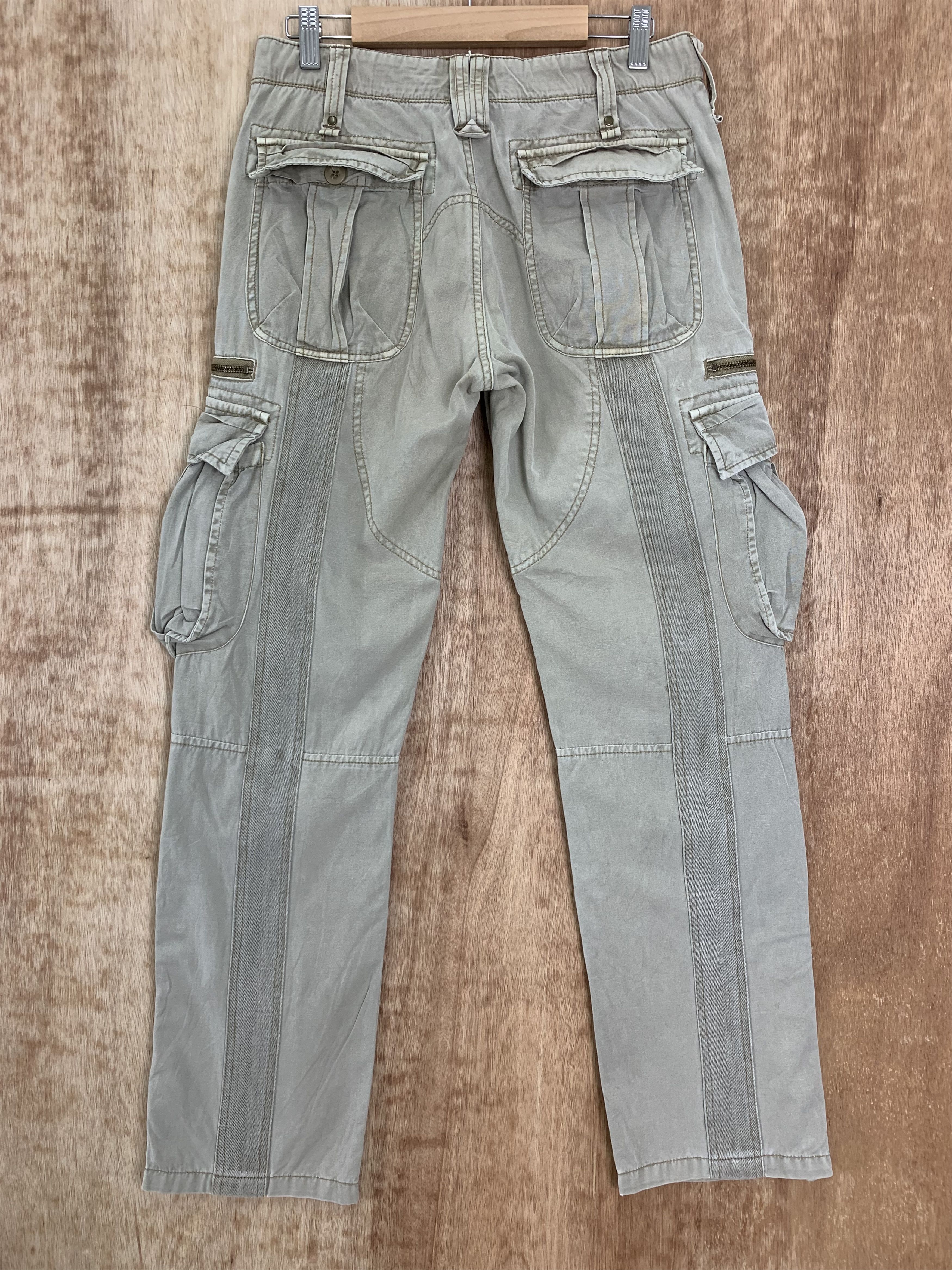 Avirex Cargo Pants Avirex Multipocket Drawstring Streetwear Pants Size US 29 - 10 Thumbnail