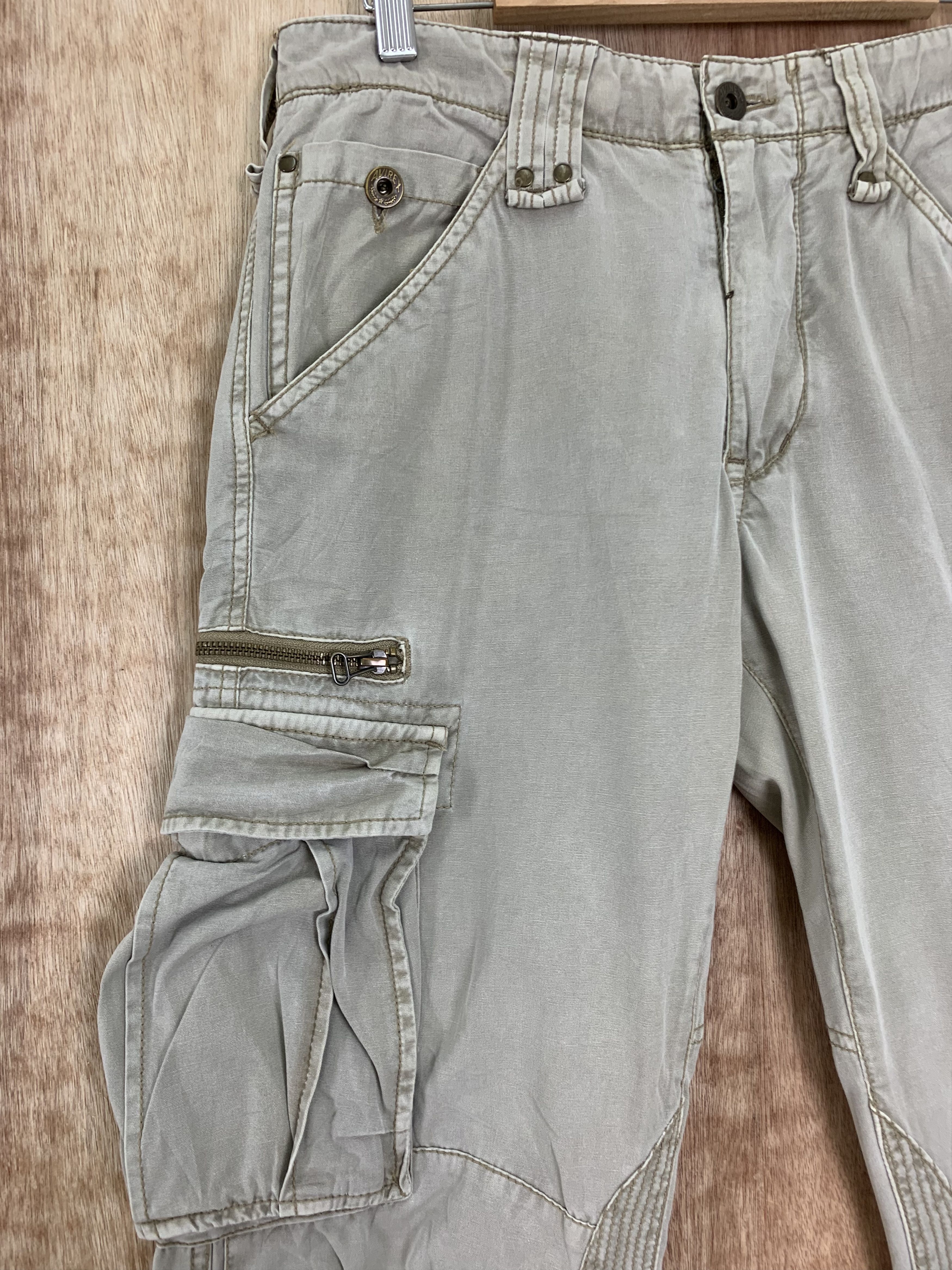 Avirex Cargo Pants Avirex Multipocket Drawstring Streetwear Pants Size US 29 - 3 Thumbnail