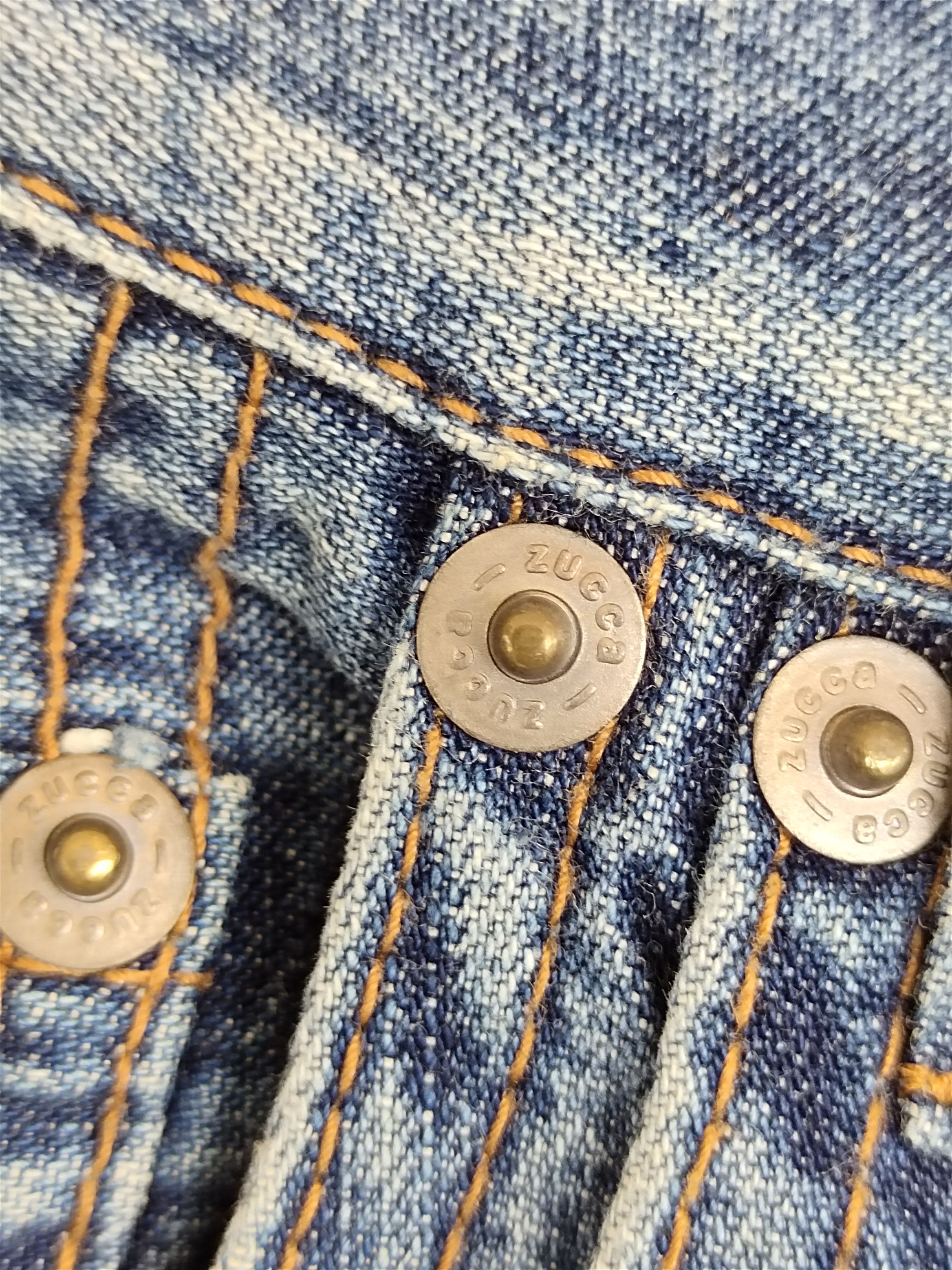 CABANE de ZUCCa 🇯🇵 Zucca Issey Miyake Distressed Double Knee Biker Denim Size US 30 / EU 46 - 18 Thumbnail