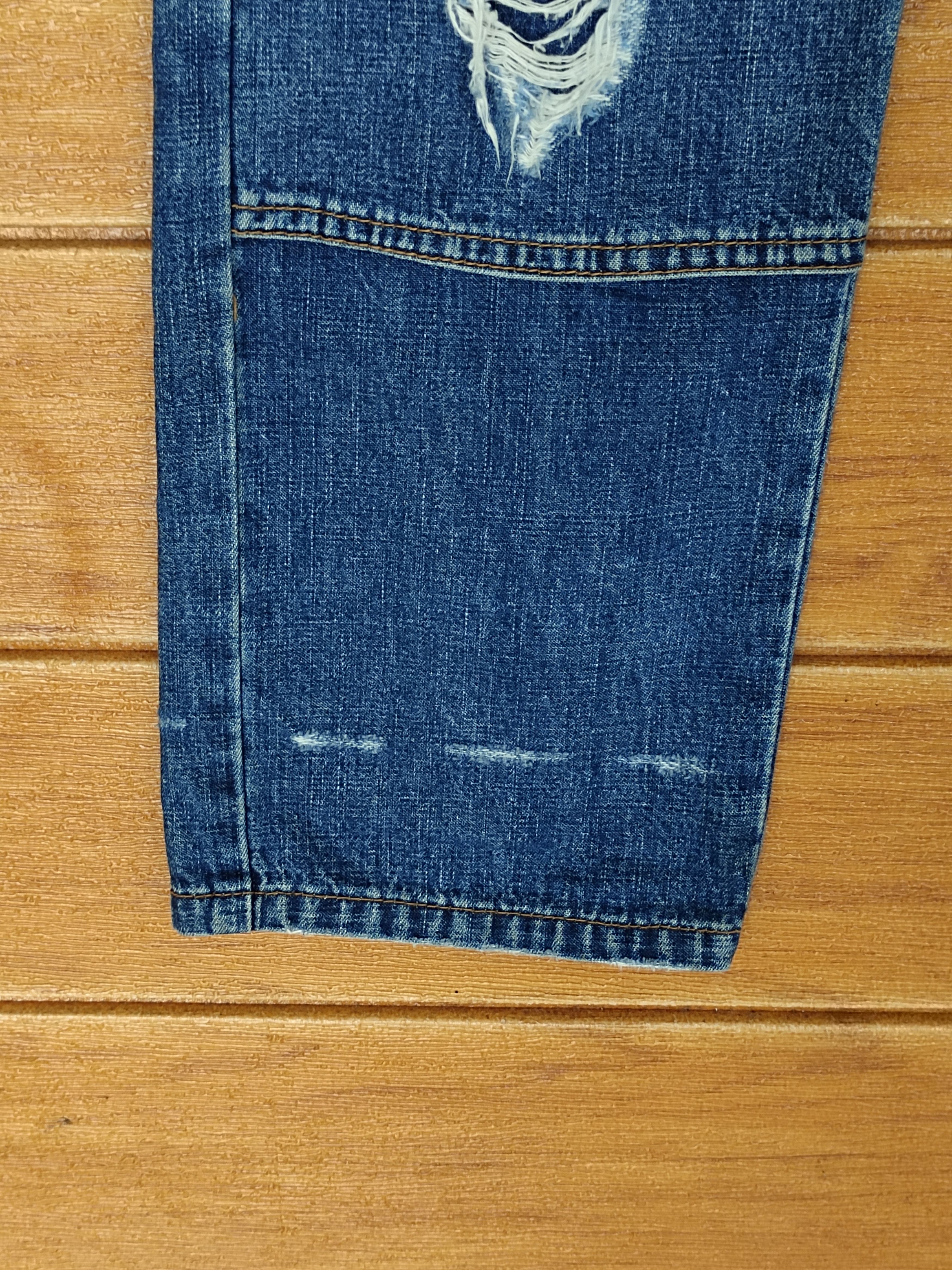 CABANE de ZUCCa 🇯🇵 Zucca Issey Miyake Distressed Double Knee Biker Denim Size US 30 / EU 46 - 11 Thumbnail