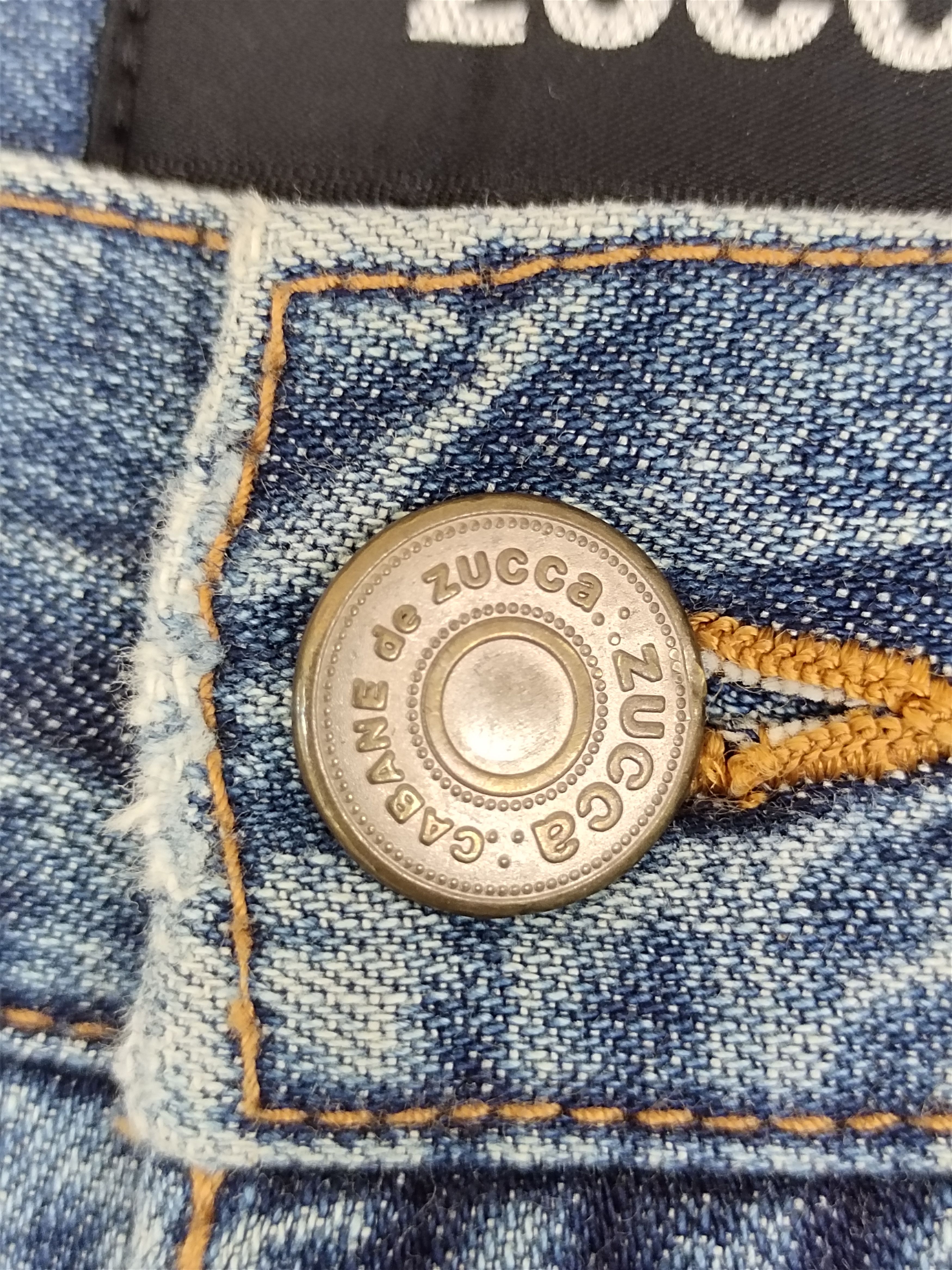 CABANE de ZUCCa 🇯🇵 Zucca Issey Miyake Distressed Double Knee Biker Denim Size US 30 / EU 46 - 17 Thumbnail