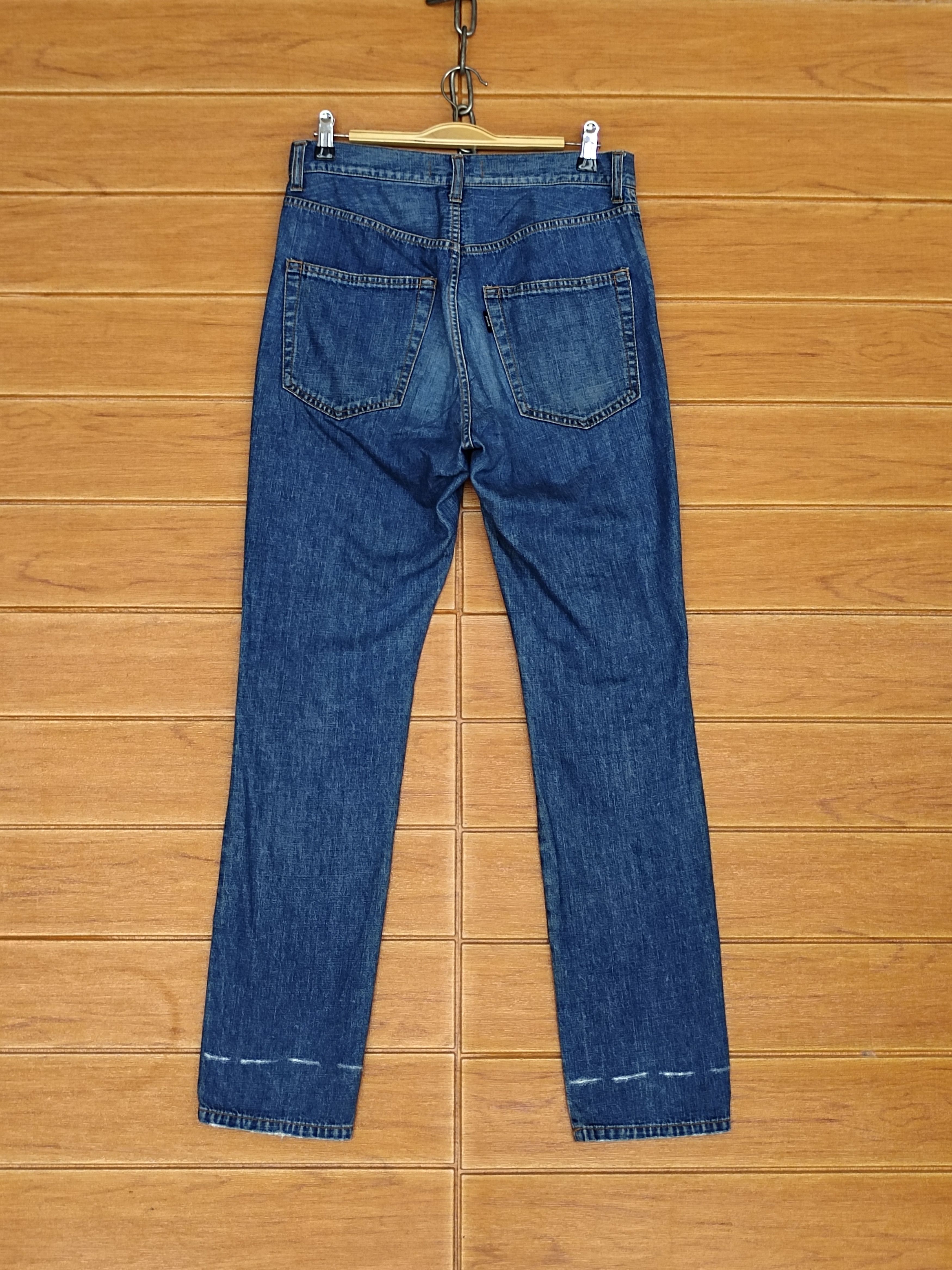 CABANE de ZUCCa 🇯🇵 Zucca Issey Miyake Distressed Double Knee Biker Denim Size US 30 / EU 46 - 12 Thumbnail