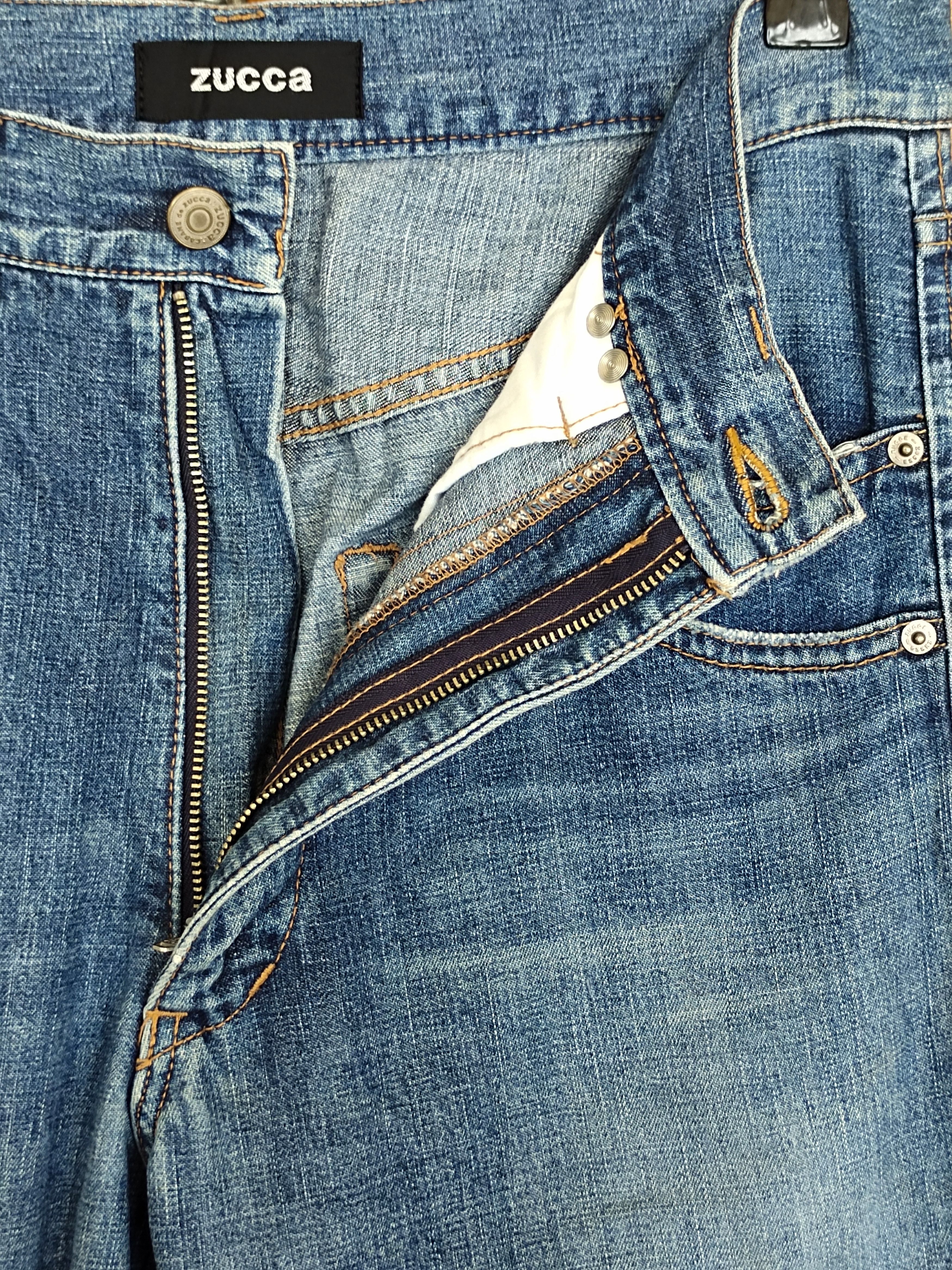 CABANE de ZUCCa 🇯🇵 Zucca Issey Miyake Distressed Double Knee Biker Denim Size US 30 / EU 46 - 19 Thumbnail
