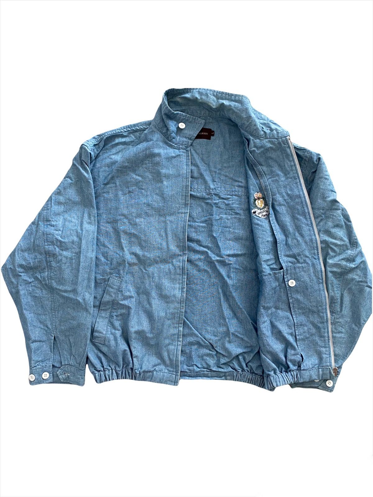 Chaps Ralph Lauren × Ralph Lauren × Vintage Vintage Bomber Jacket Chaps-Ralph Lauren embroidery Logo Size US L / EU 52-54 / 3 - 3 Thumbnail