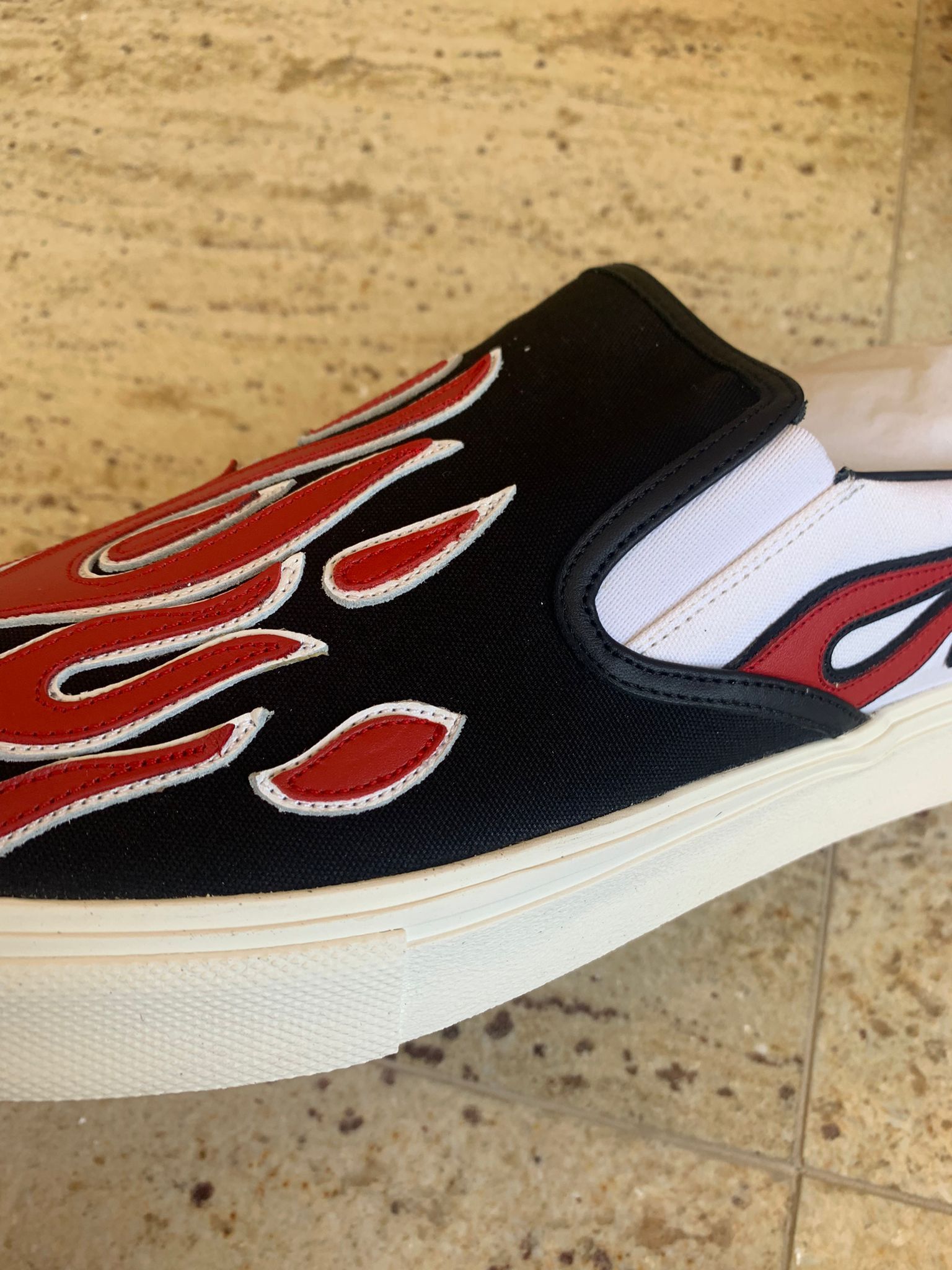 Amiri Flame Slip On Sneakers Size US 14 / EU 47 - 10 Thumbnail