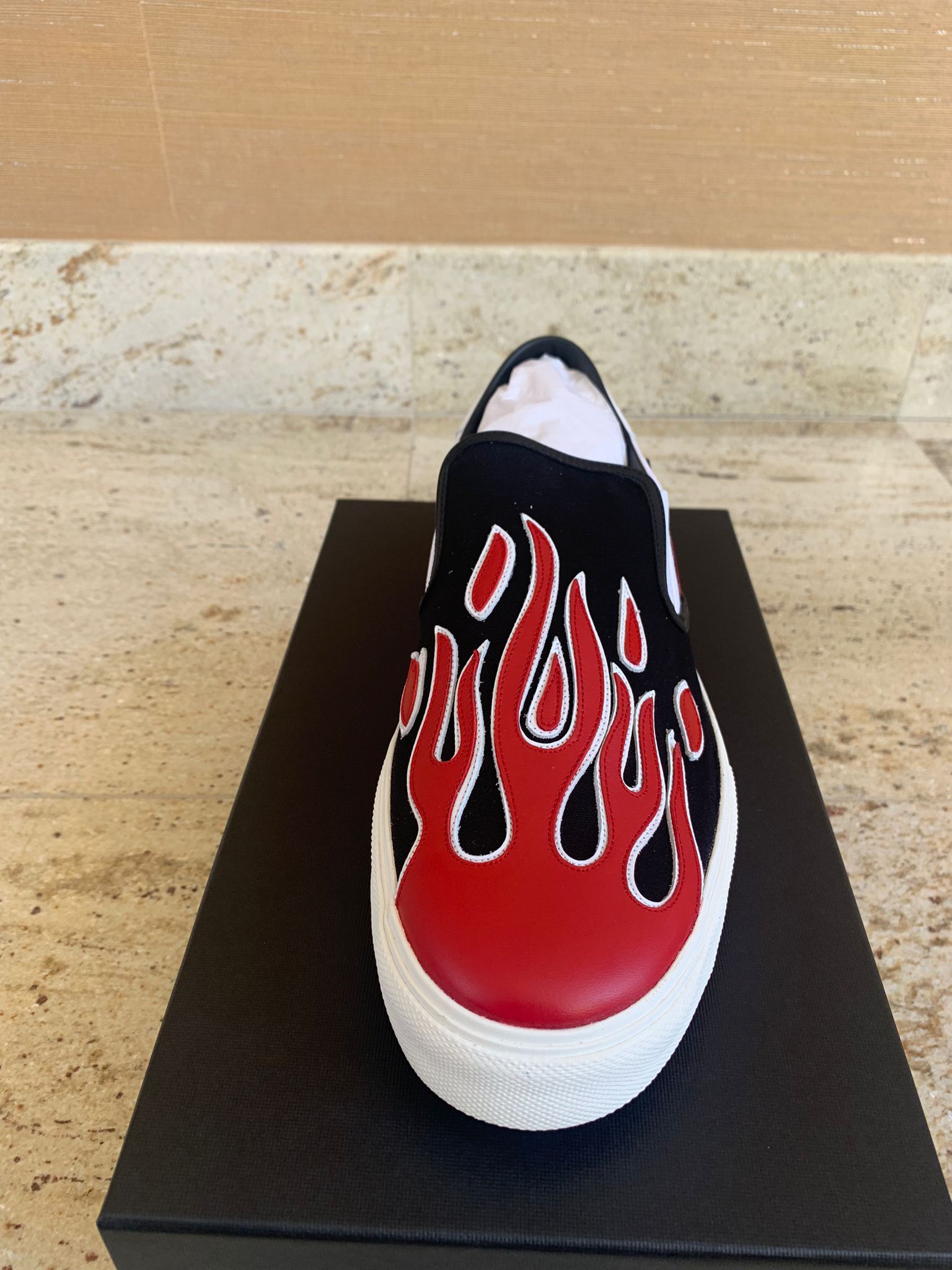 Amiri Flame Slip On Sneakers Size US 14 / EU 47 - 6 Thumbnail