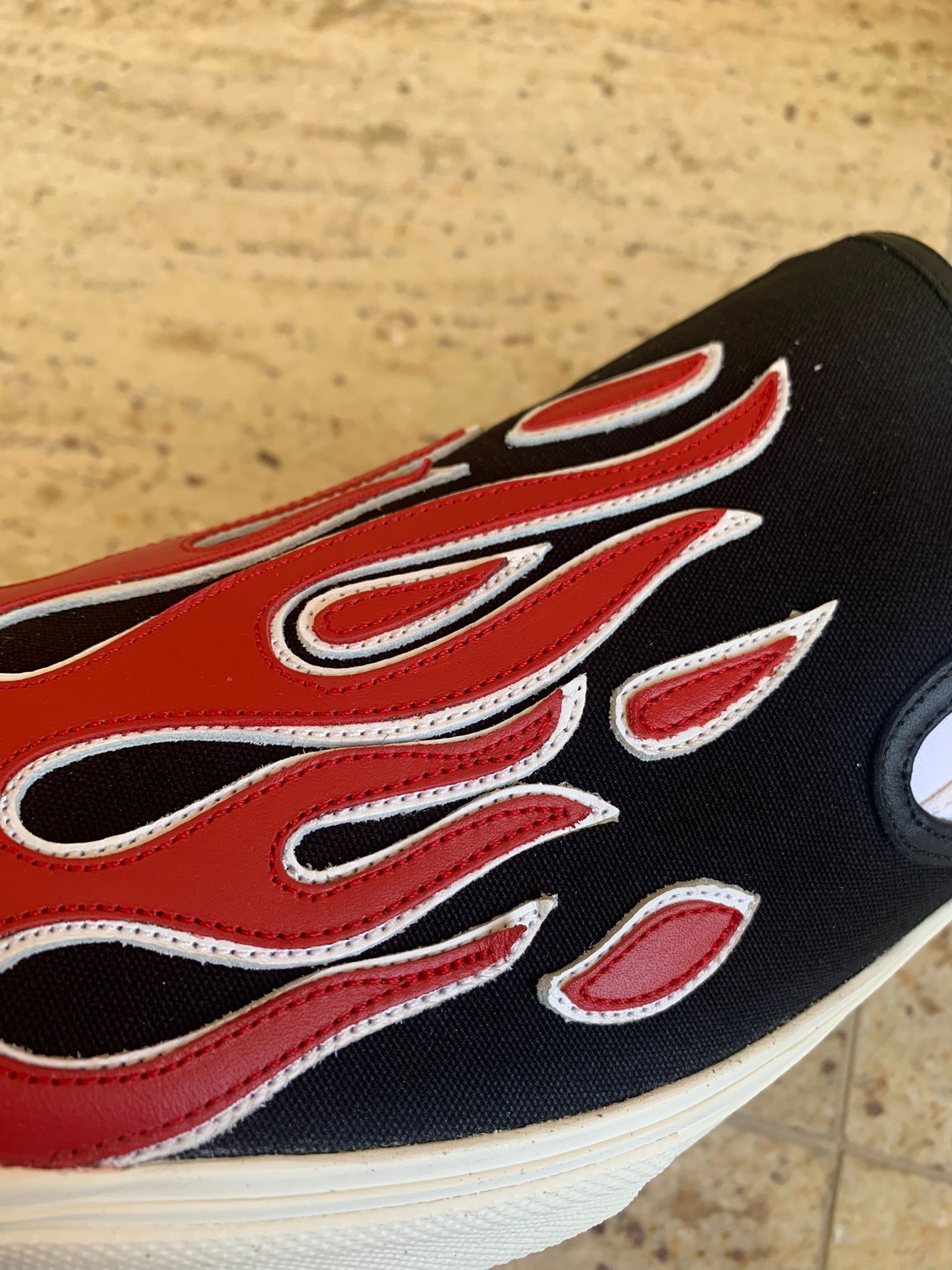 Amiri Flame Slip On Sneakers Size US 14 / EU 47 - 9 Thumbnail