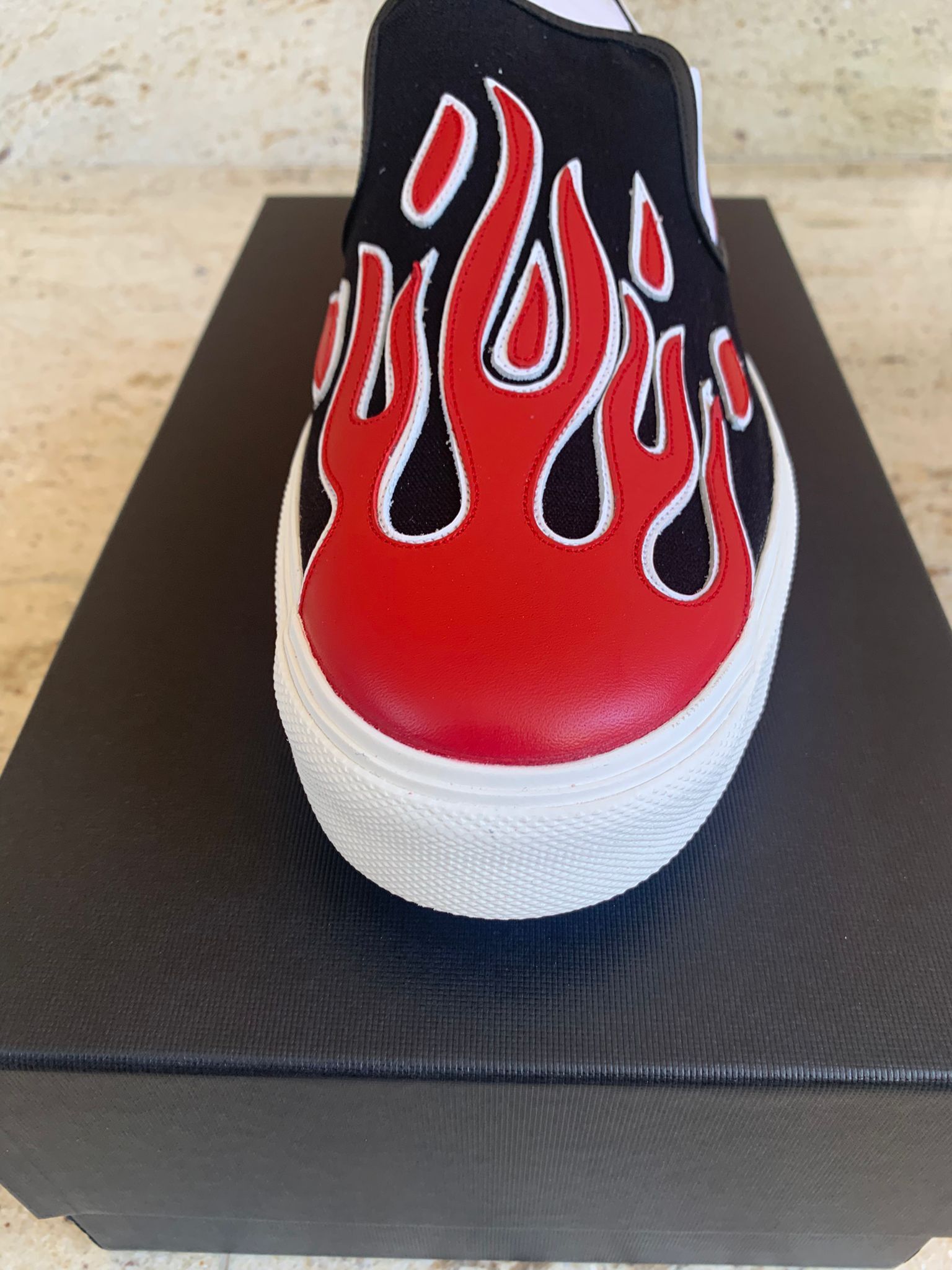 Amiri Flame Slip On Sneakers Size US 14 / EU 47 - 4 Thumbnail