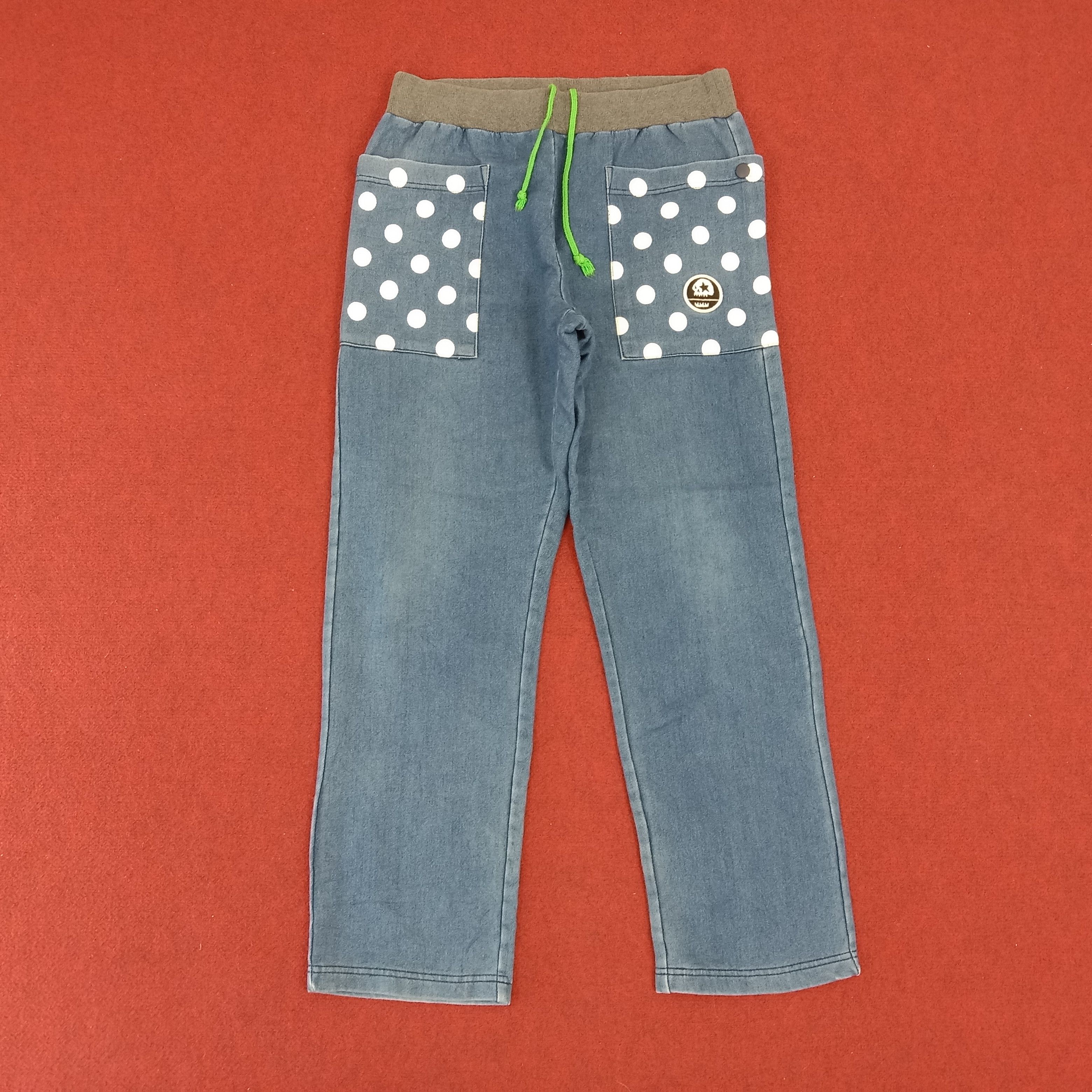 image of Misfits x Vintage Magical Mosh Misfit Streetwear Nice Pocket Style Pants in Blue Jean (Size 28)