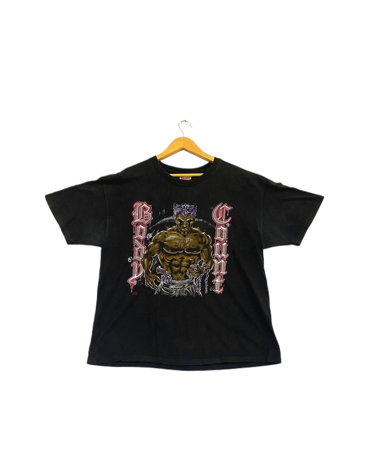 Band Tees vintage 1992 BODY COUNT rap rock promo rare design t-shirts Size US XL / EU 56 / 4 - 1 Thumbnail