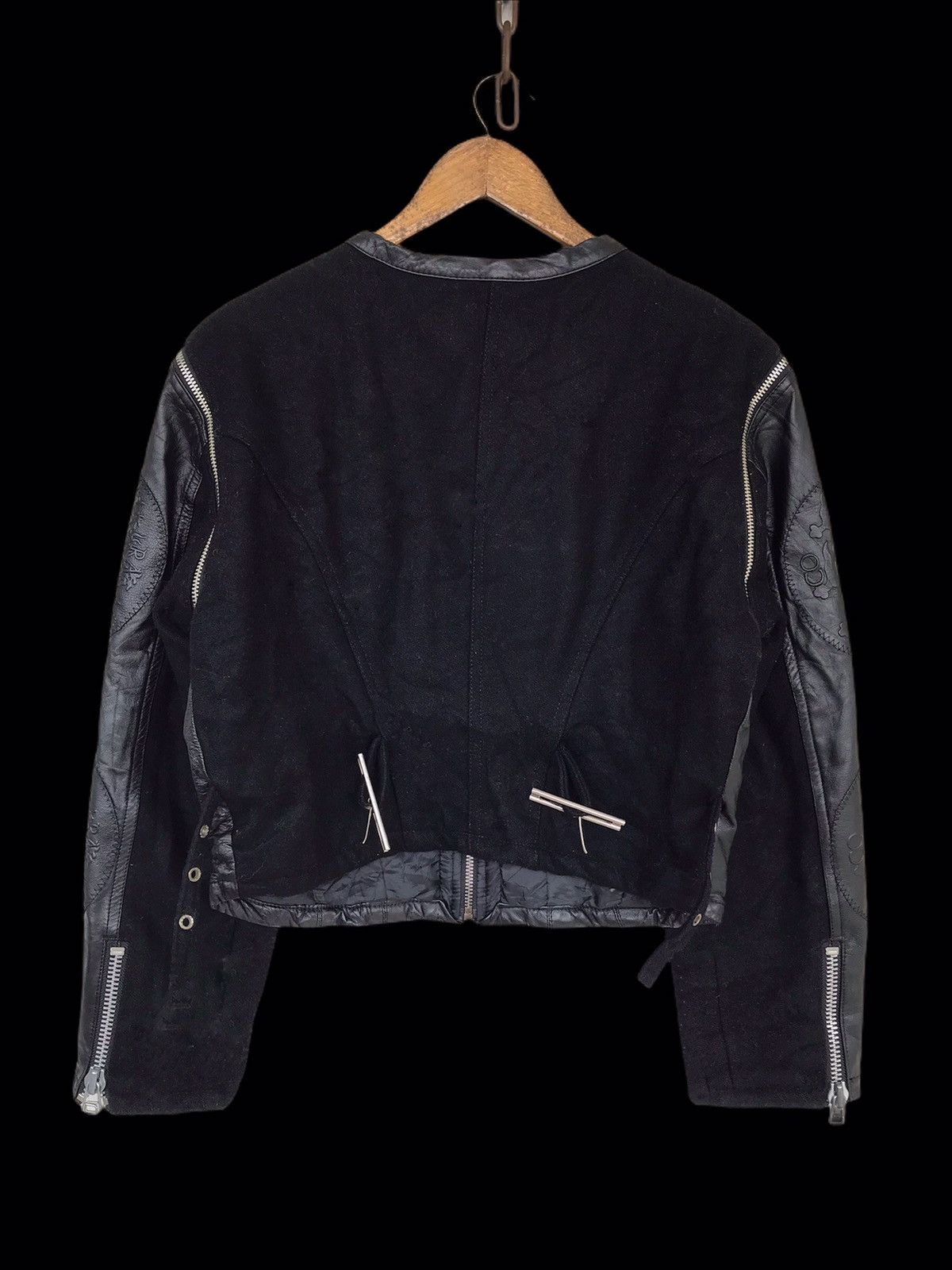 Parasuco 💥FinalDrop💥Vtg Parasuco Moto Biker Black Jacket Size M / US 6-8 / IT 42-44 - 4 Thumbnail